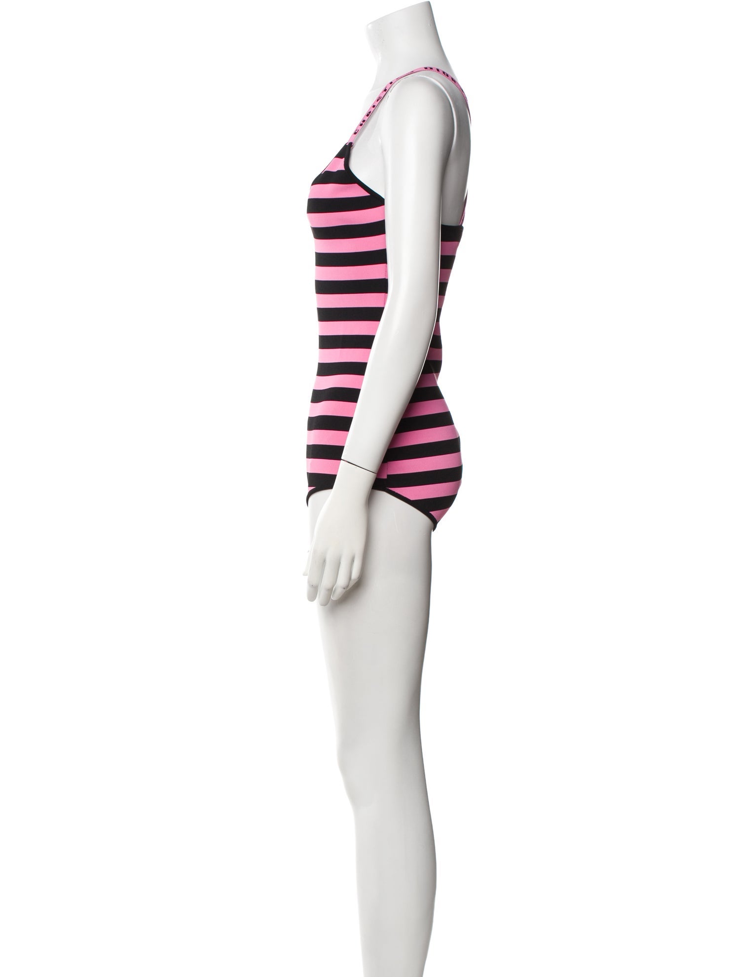 Christian Dior Striped V-Neck Bodysuit w/ Tags