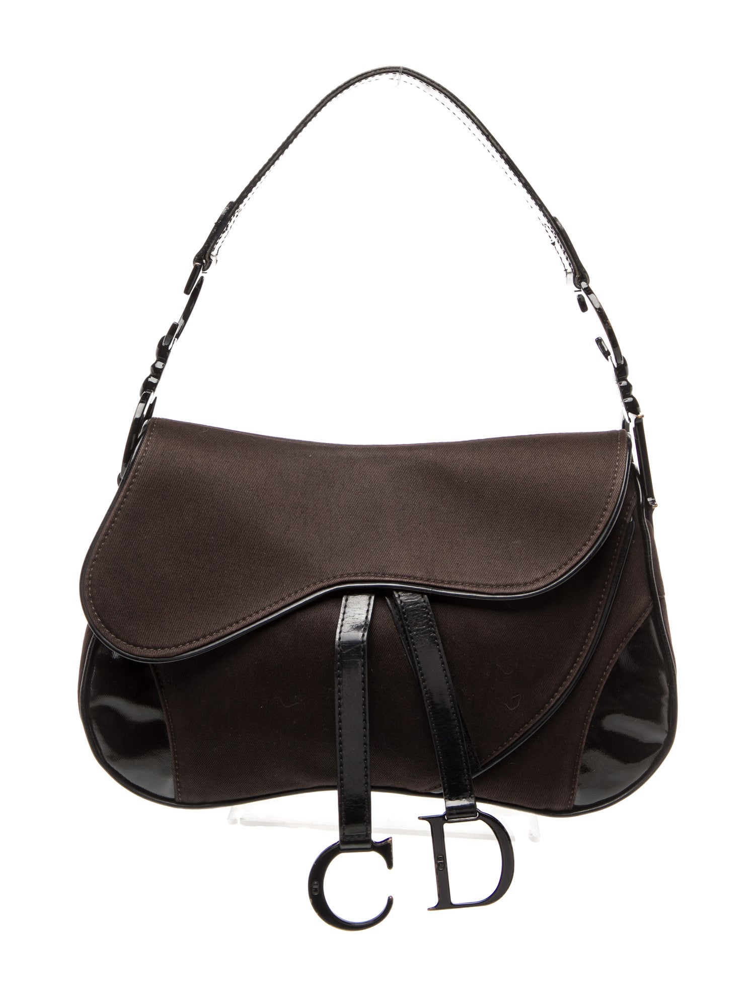 Christian Dior Canvas Double Saddle Vintage