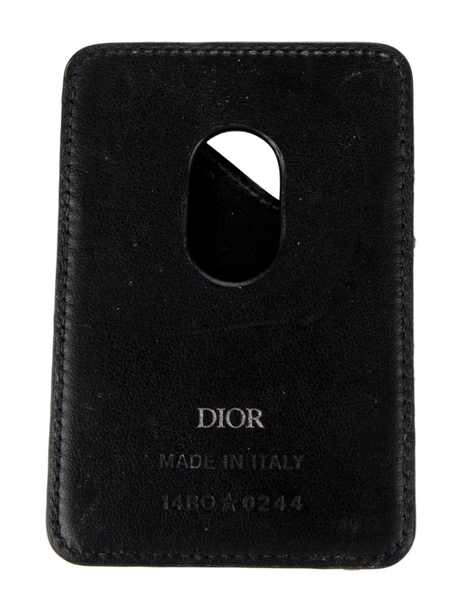 DIOR MEN Oblique Magnetic Card Case