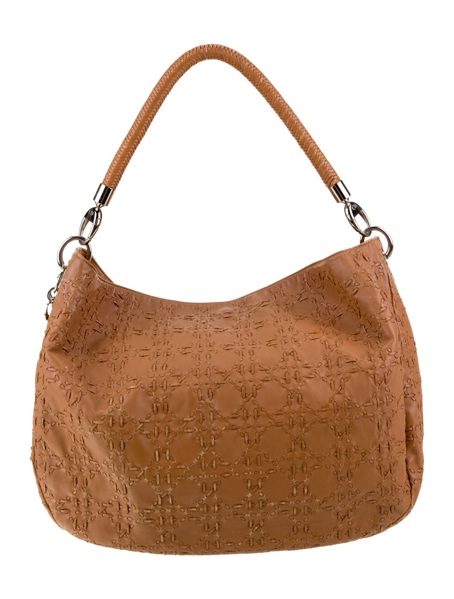 Christian Dior Leather Top Handle Bag