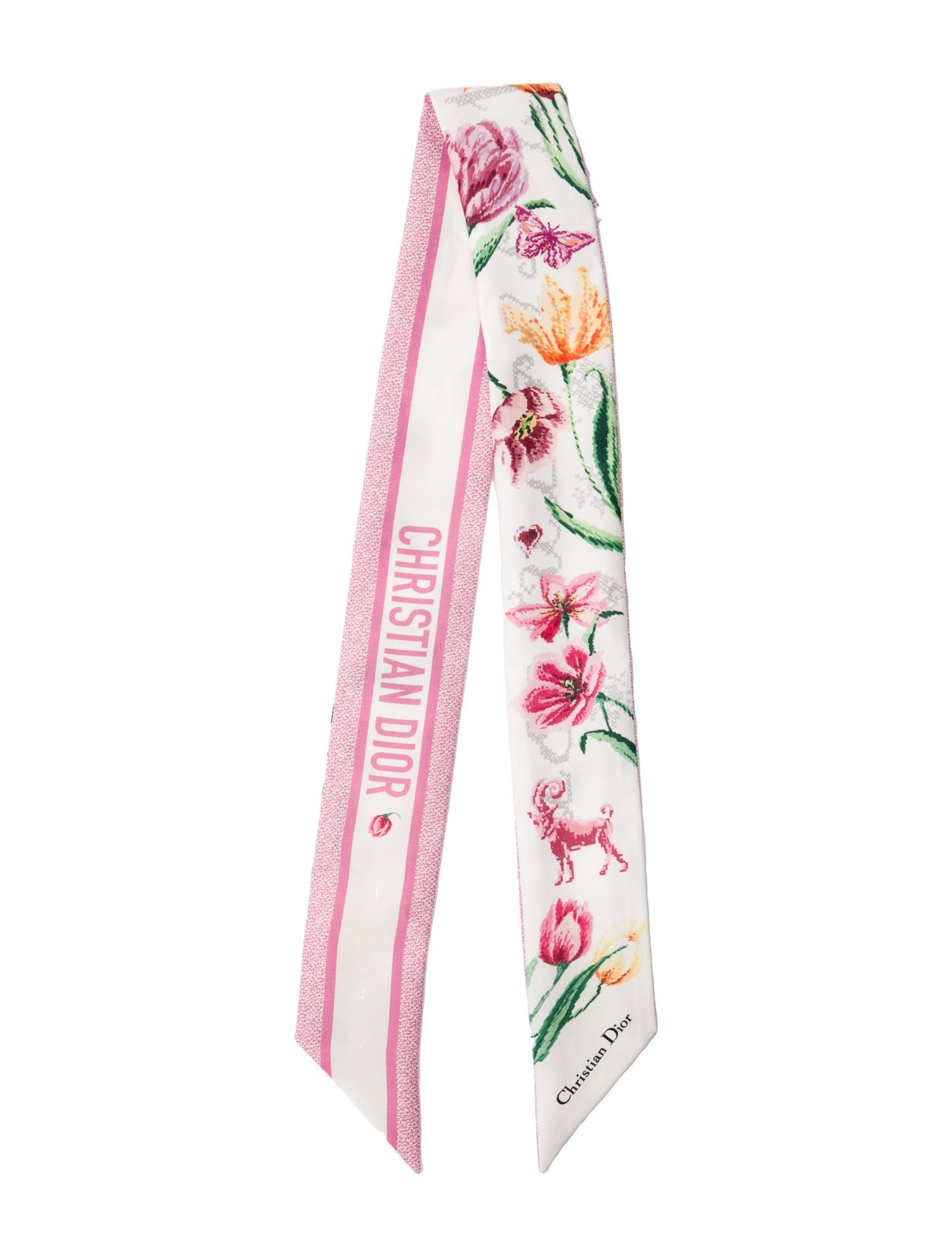 Christian Dior Silk Printed Bandeau