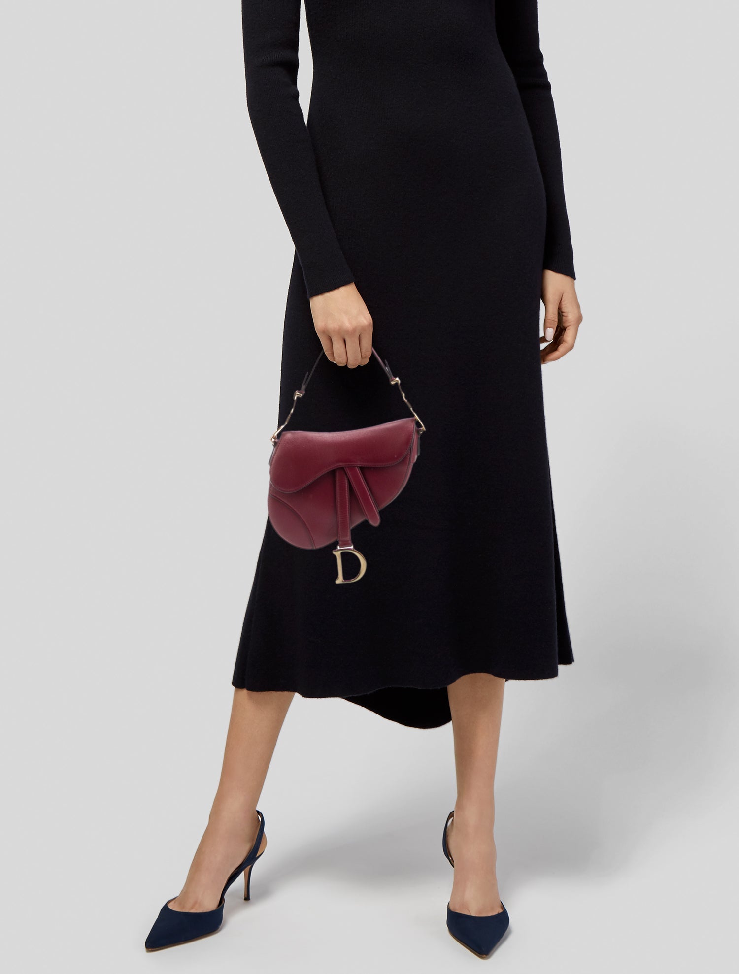 Christian Dior Leather Saddle Mini