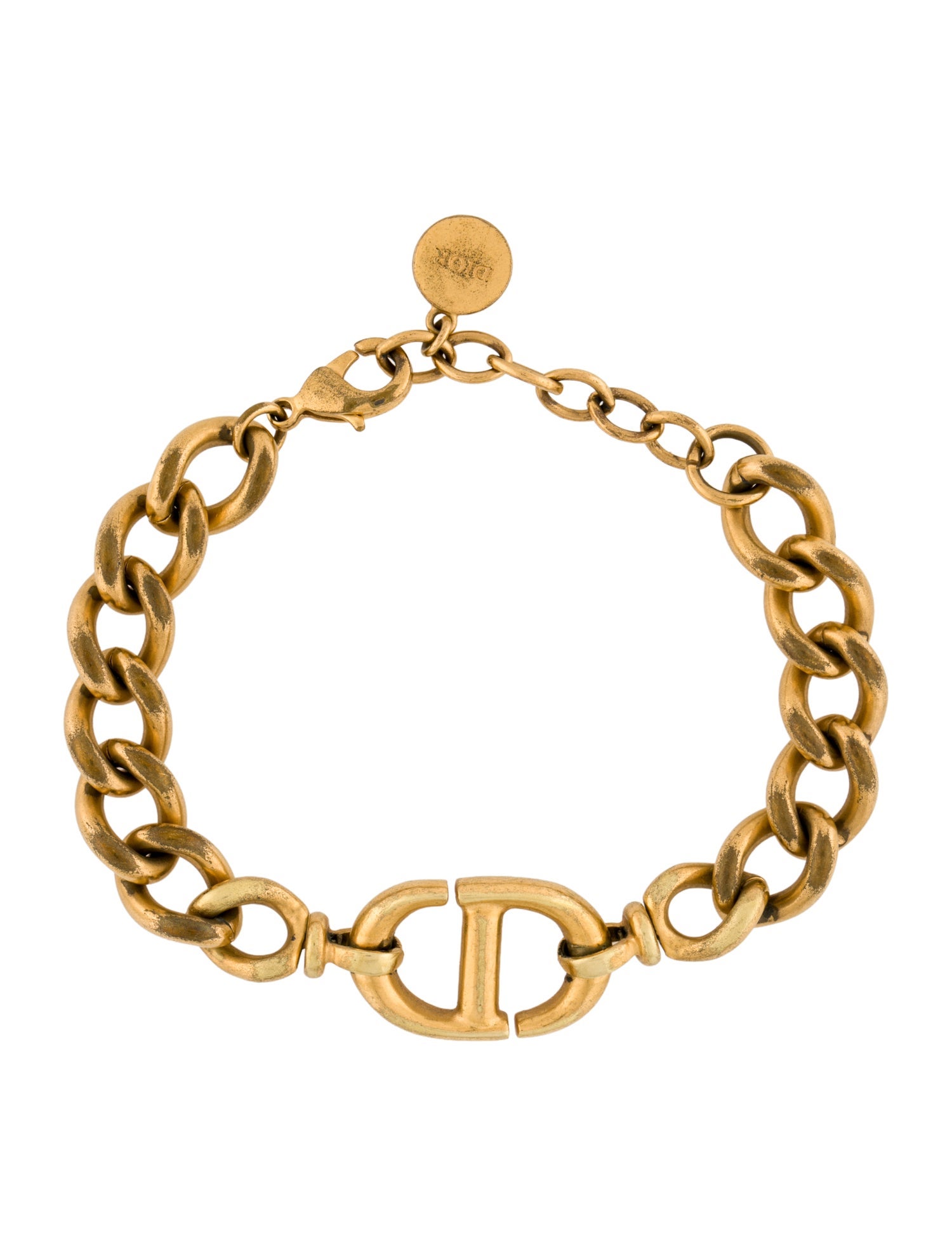 Christian Dior CD Navy Link Bracelet