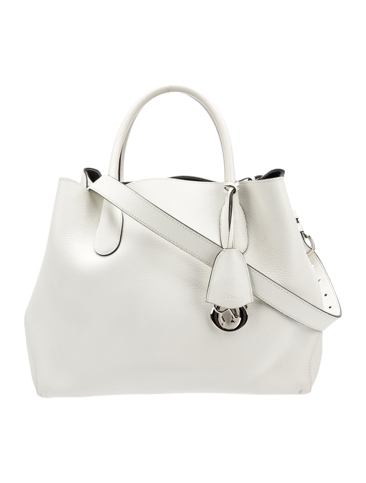 Christian Dior Leather Open Bar Tote