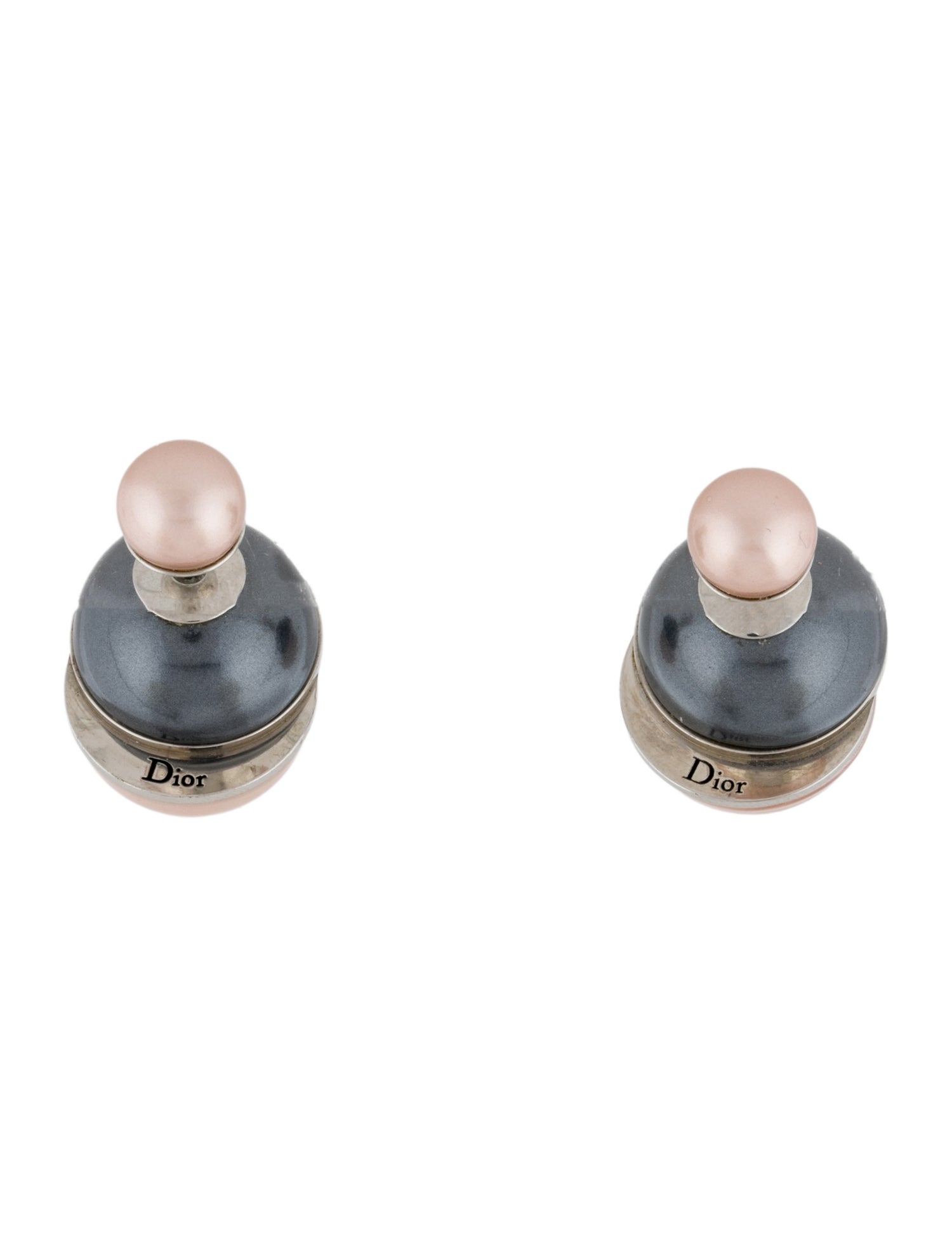 Christian Dior Faux Pearl Tribales Stud Earrings