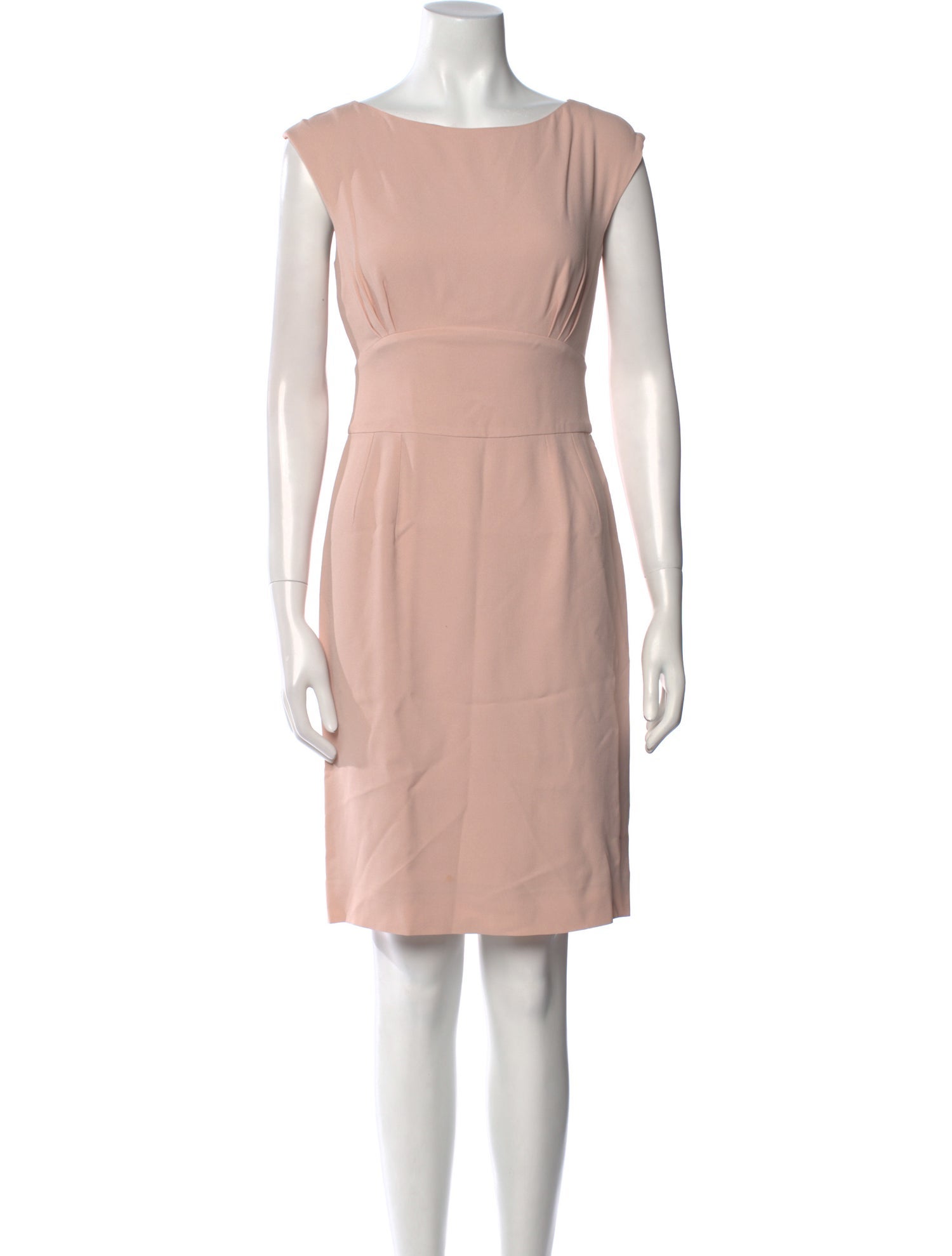 Christian Dior Bateau Neckline Knee-Length Dress