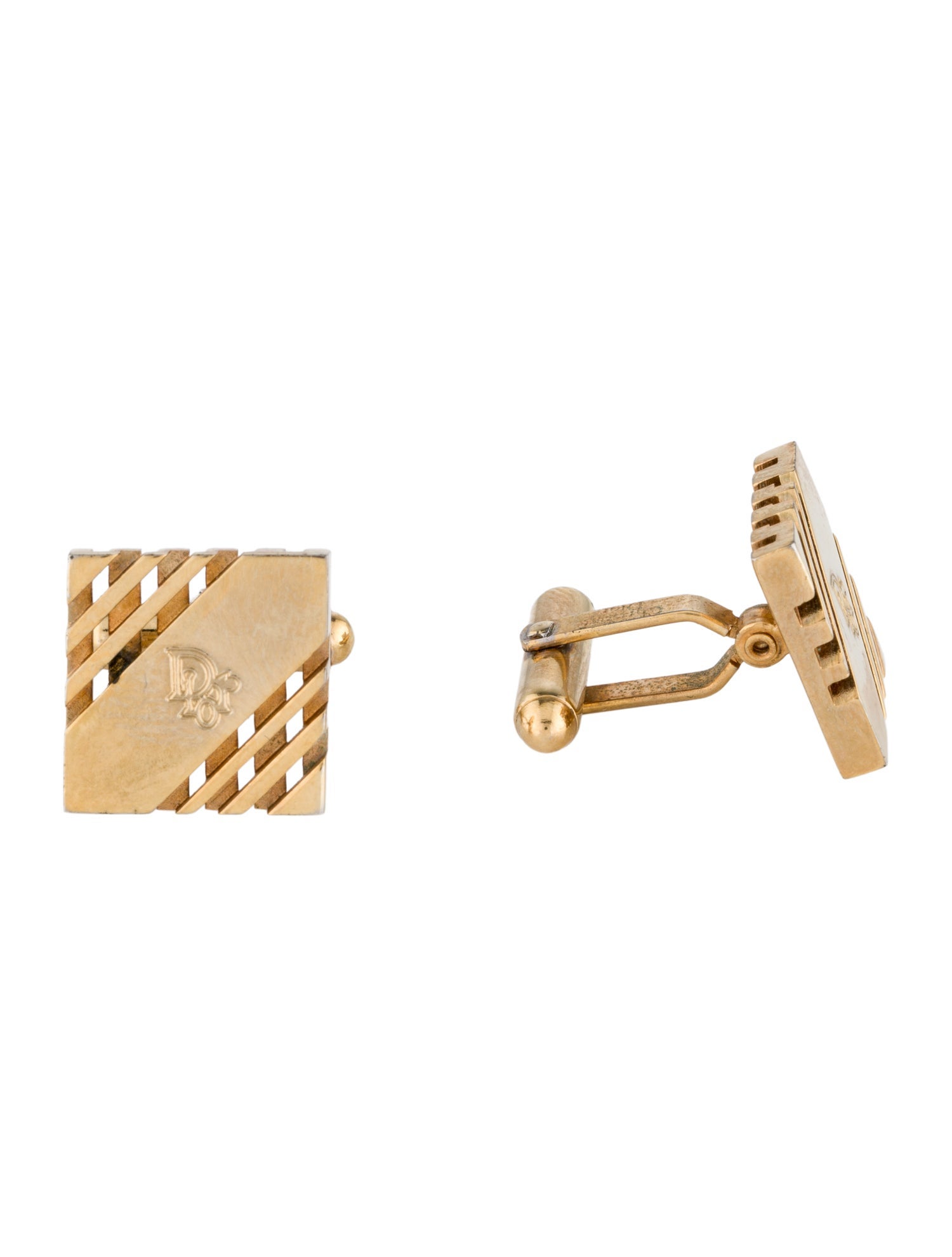 Christian Dior Vintage Logo Cufflinks