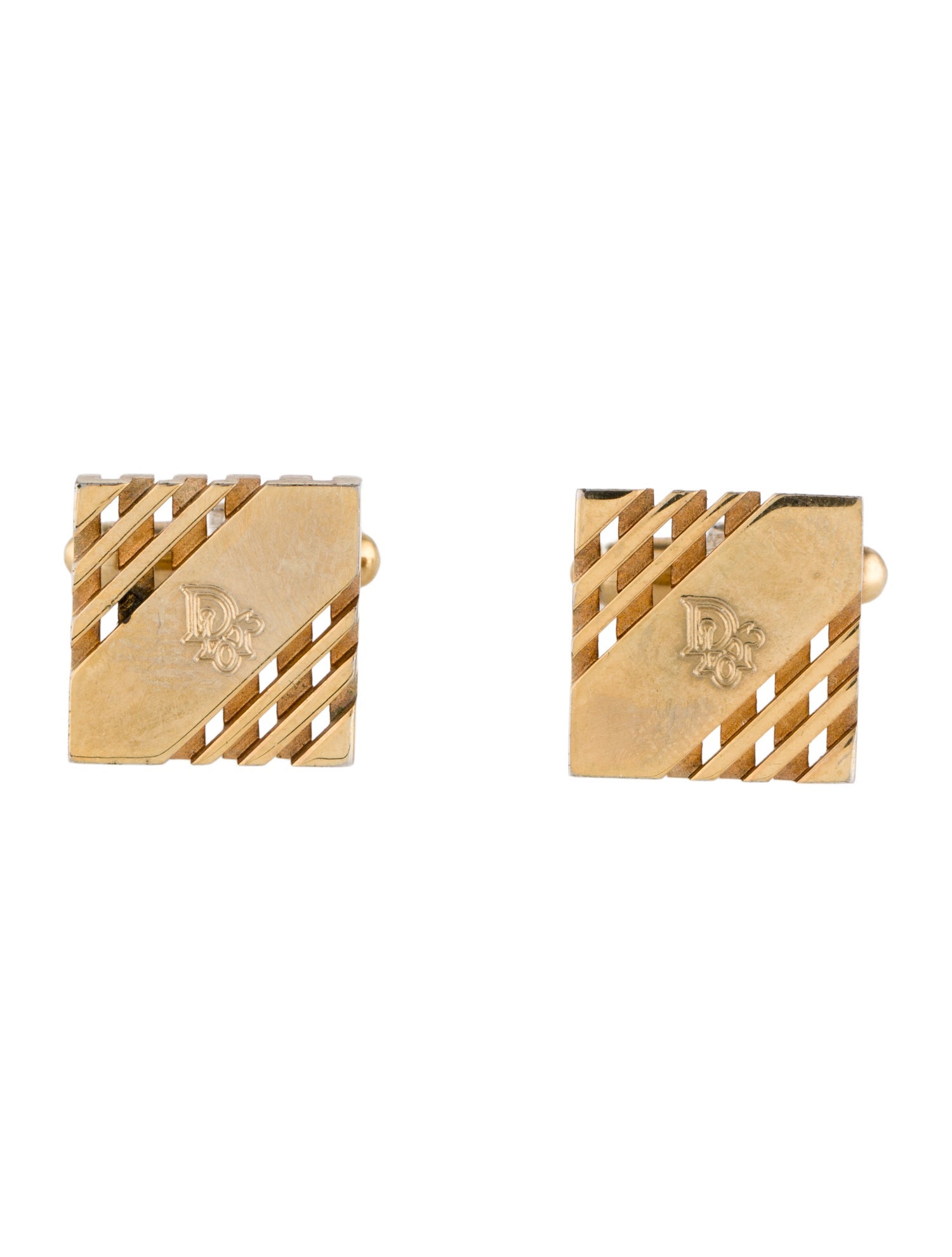 Christian Dior Vintage Logo Cufflinks