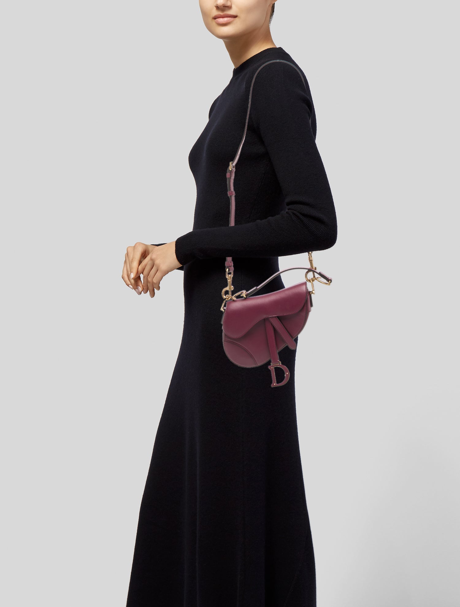 Christian Dior Leather Saddle Mini 2023