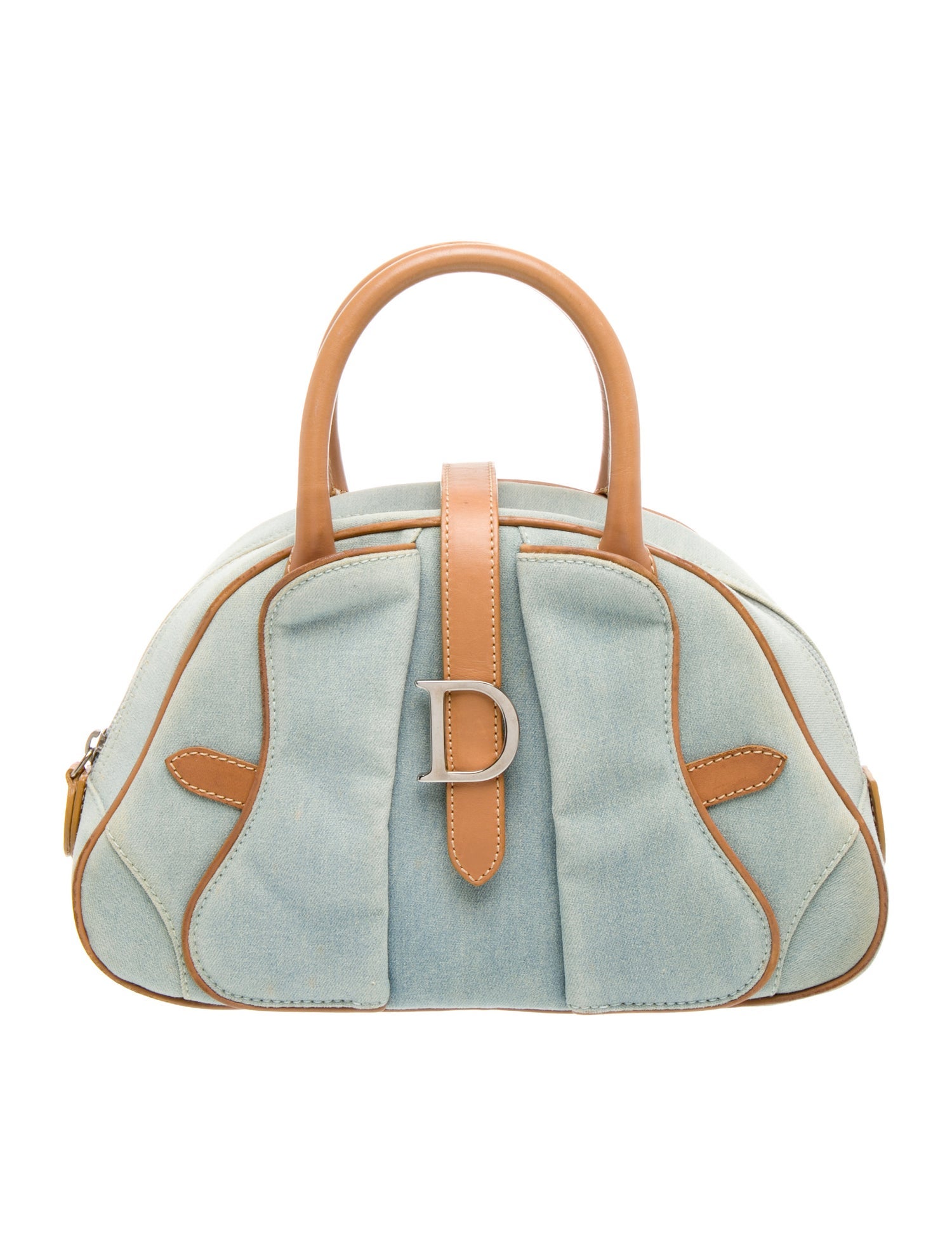 Christian Dior Denim Vintage Double Saddle