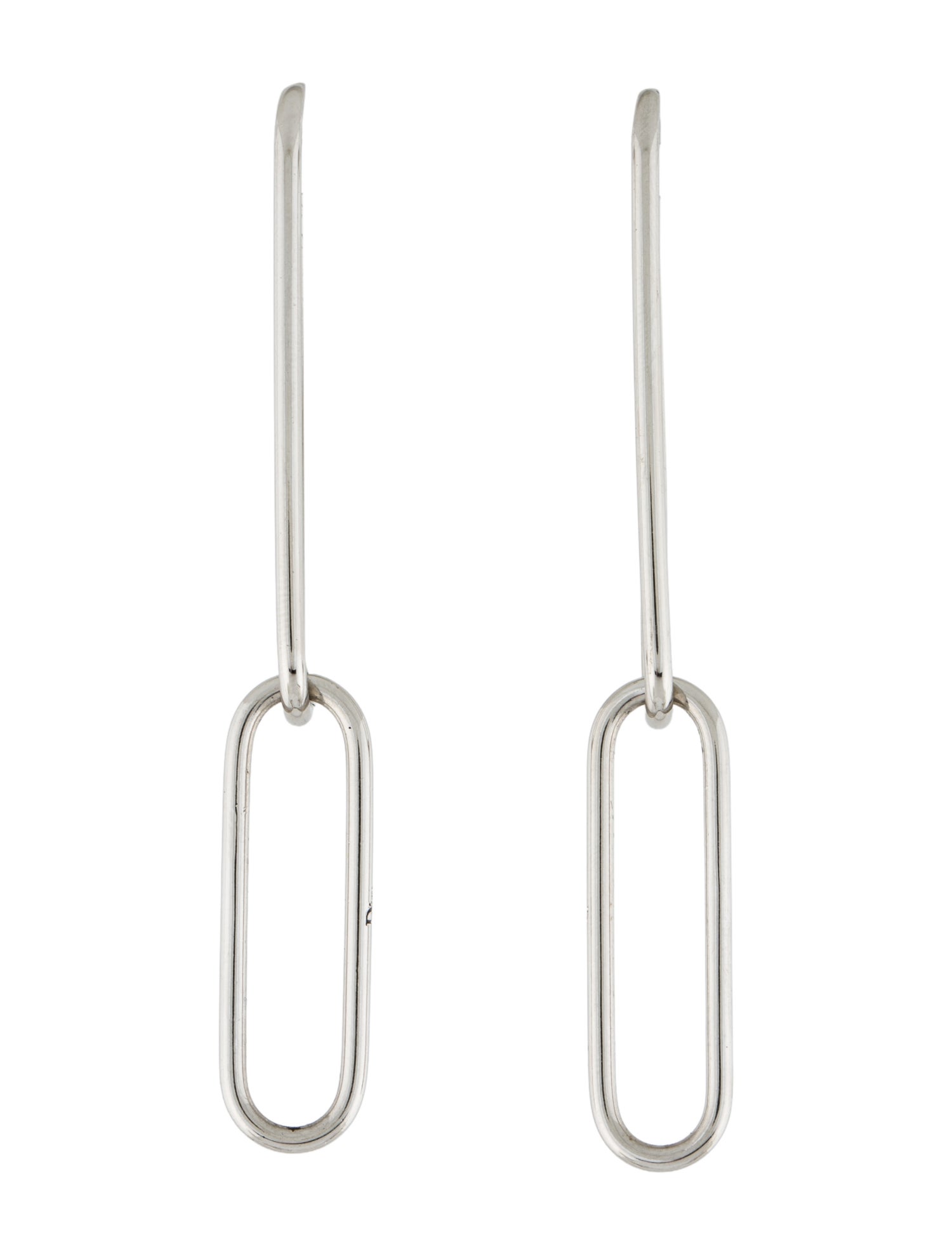 Christian Dior Paperclip Drop Earrings