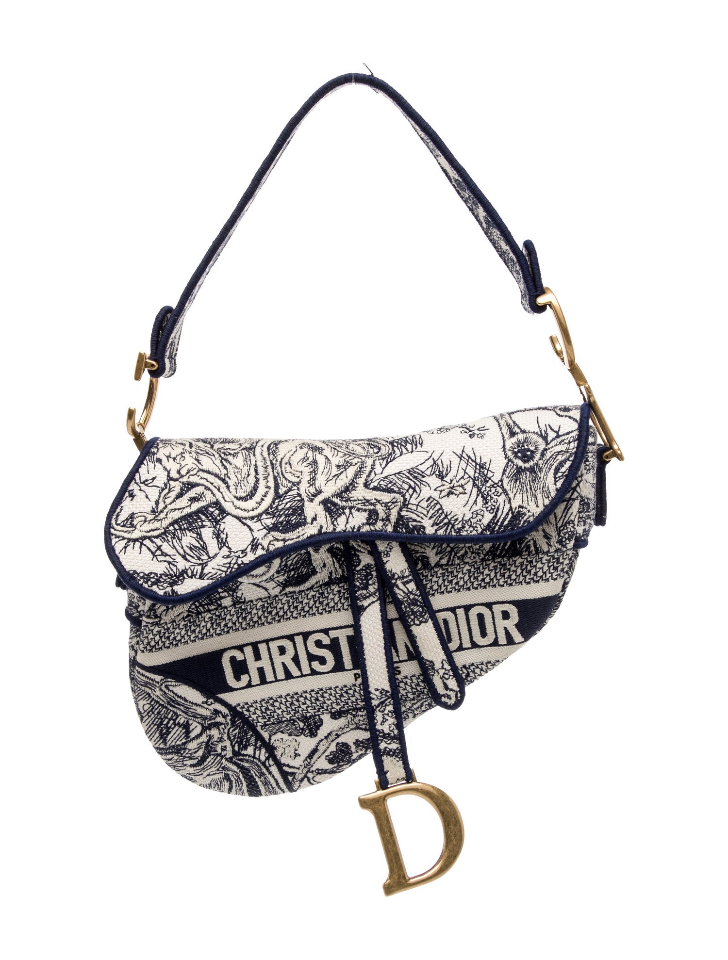 Christian Dior Toile de Jouy Saddle