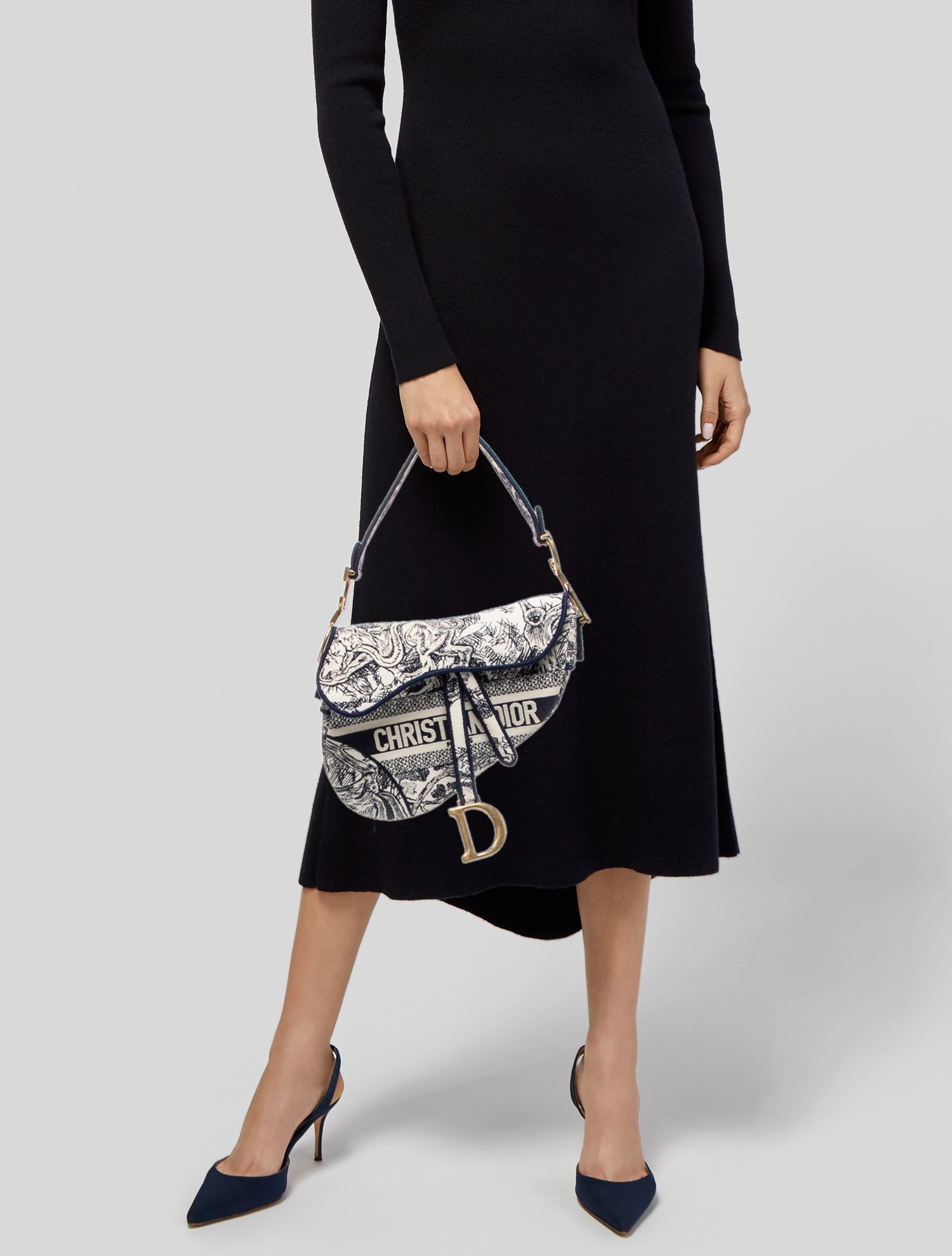 Christian Dior Toile de Jouy Saddle