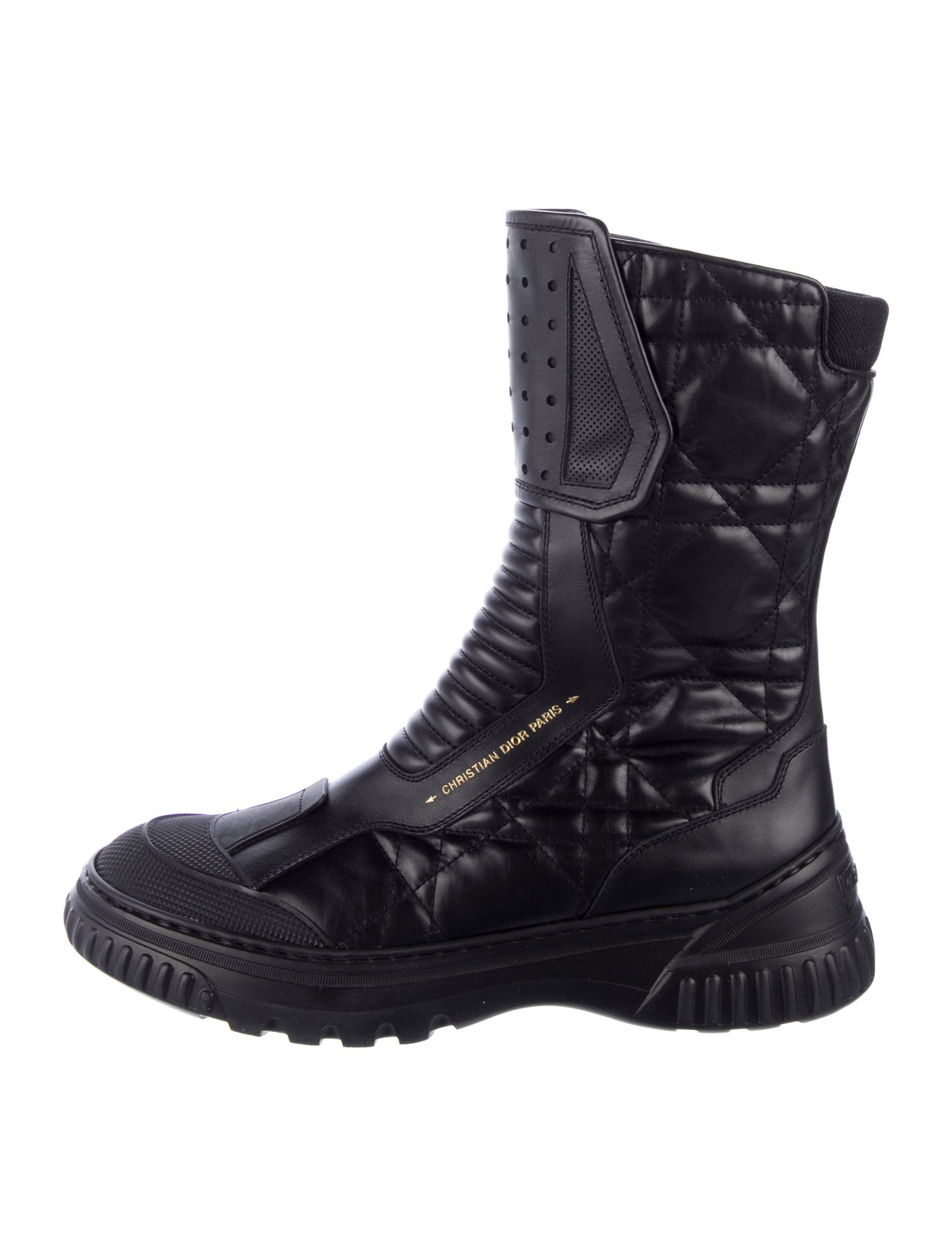Christian Dior Leather Combat Boots