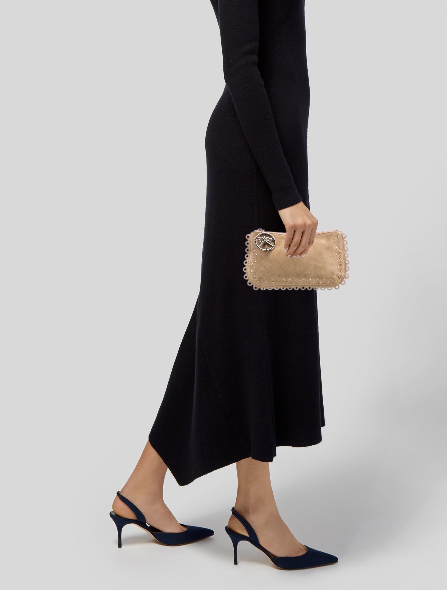 Christian Dior Suede Clutch Vintage