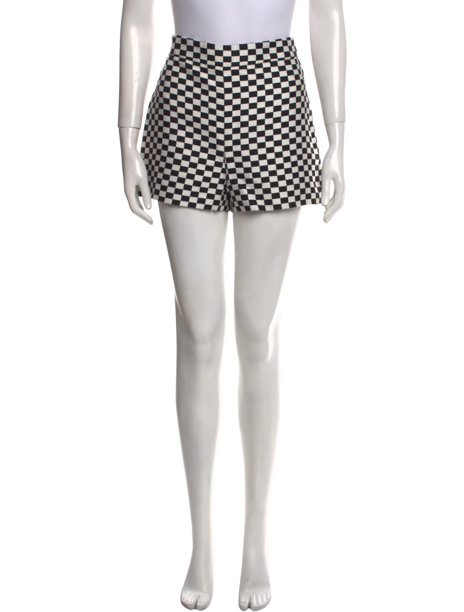 Christian Dior Plaid Print Mini Shorts