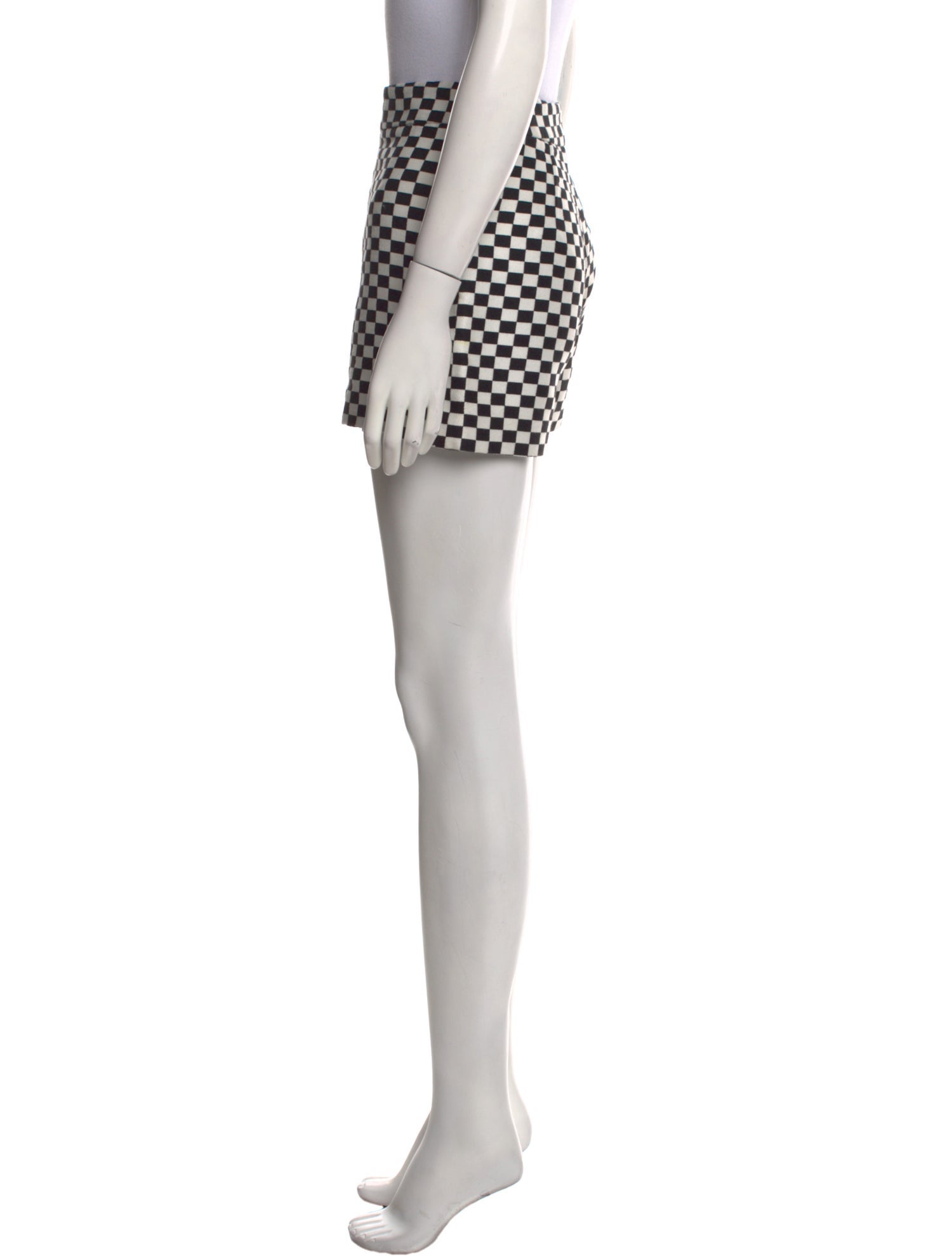 Christian Dior Plaid Print Mini Shorts