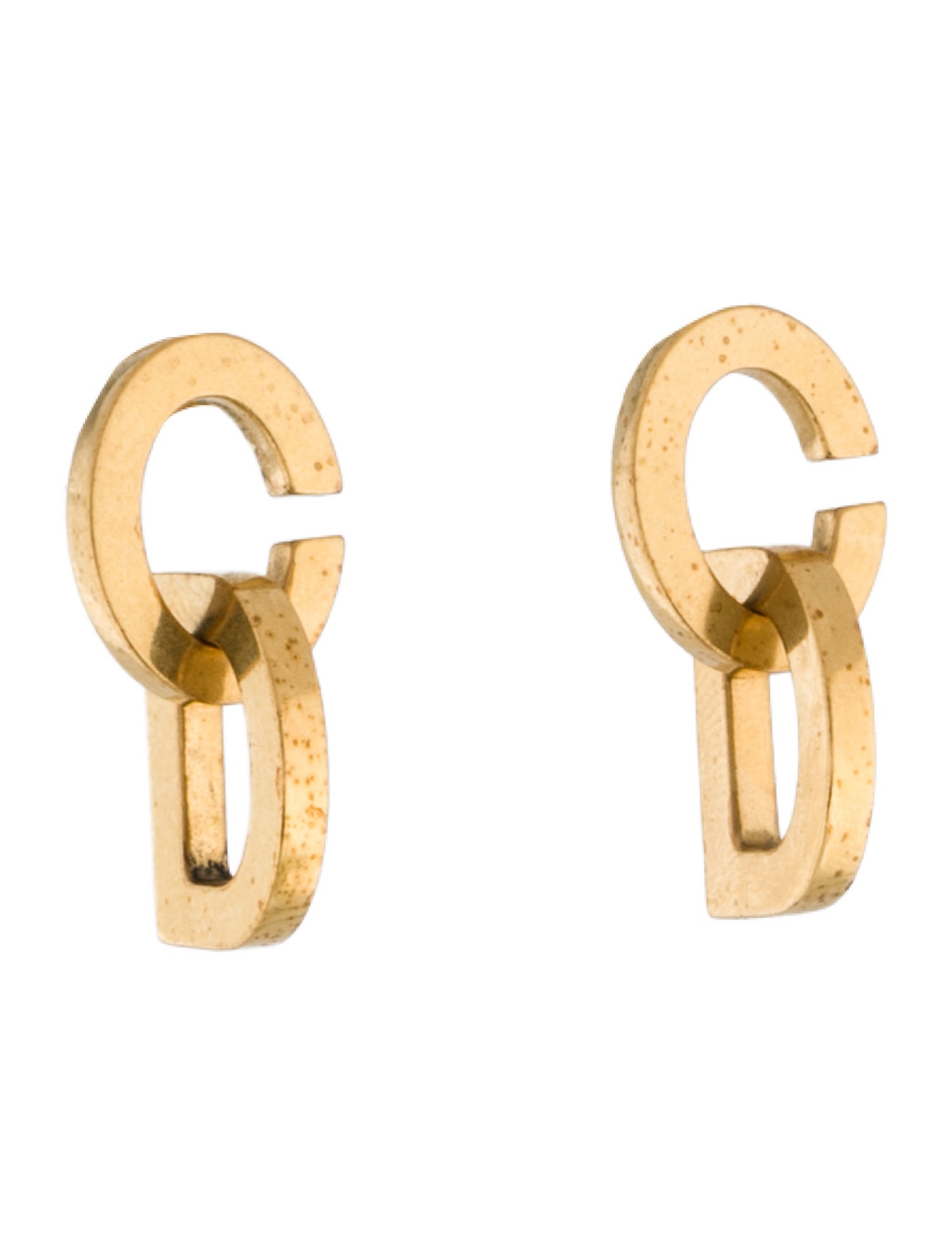 Christian Dior CD Lock Drop Earrings