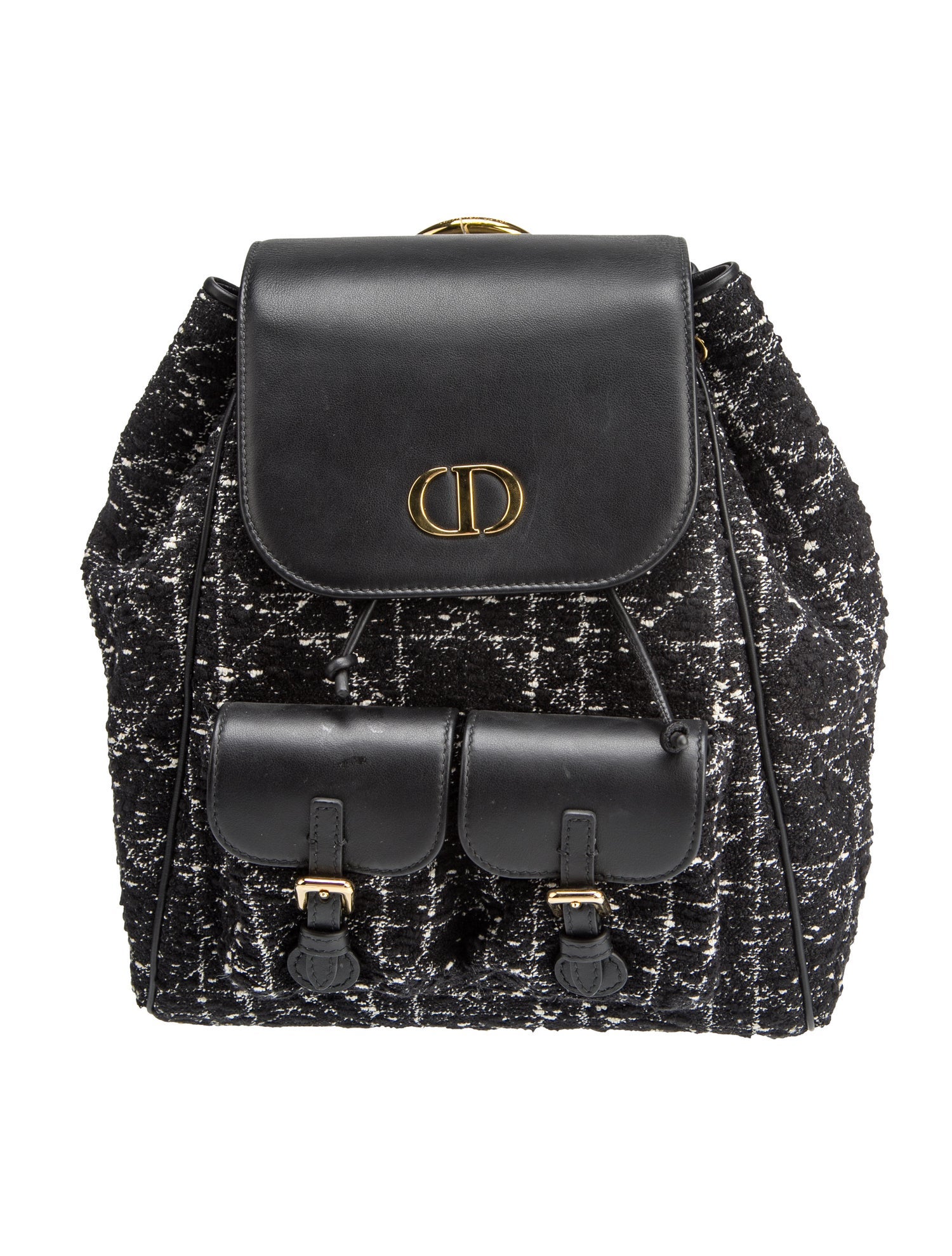 Christian Dior Cannage Caro Medium 2025 - Black Backpacks