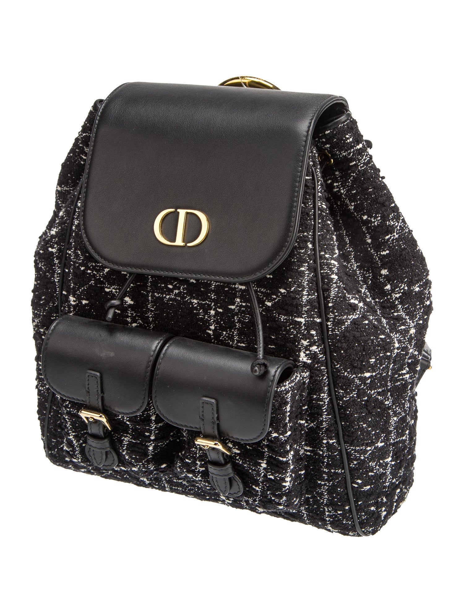 Christian Dior Cannage Caro Medium 2025 - Black Backpacks