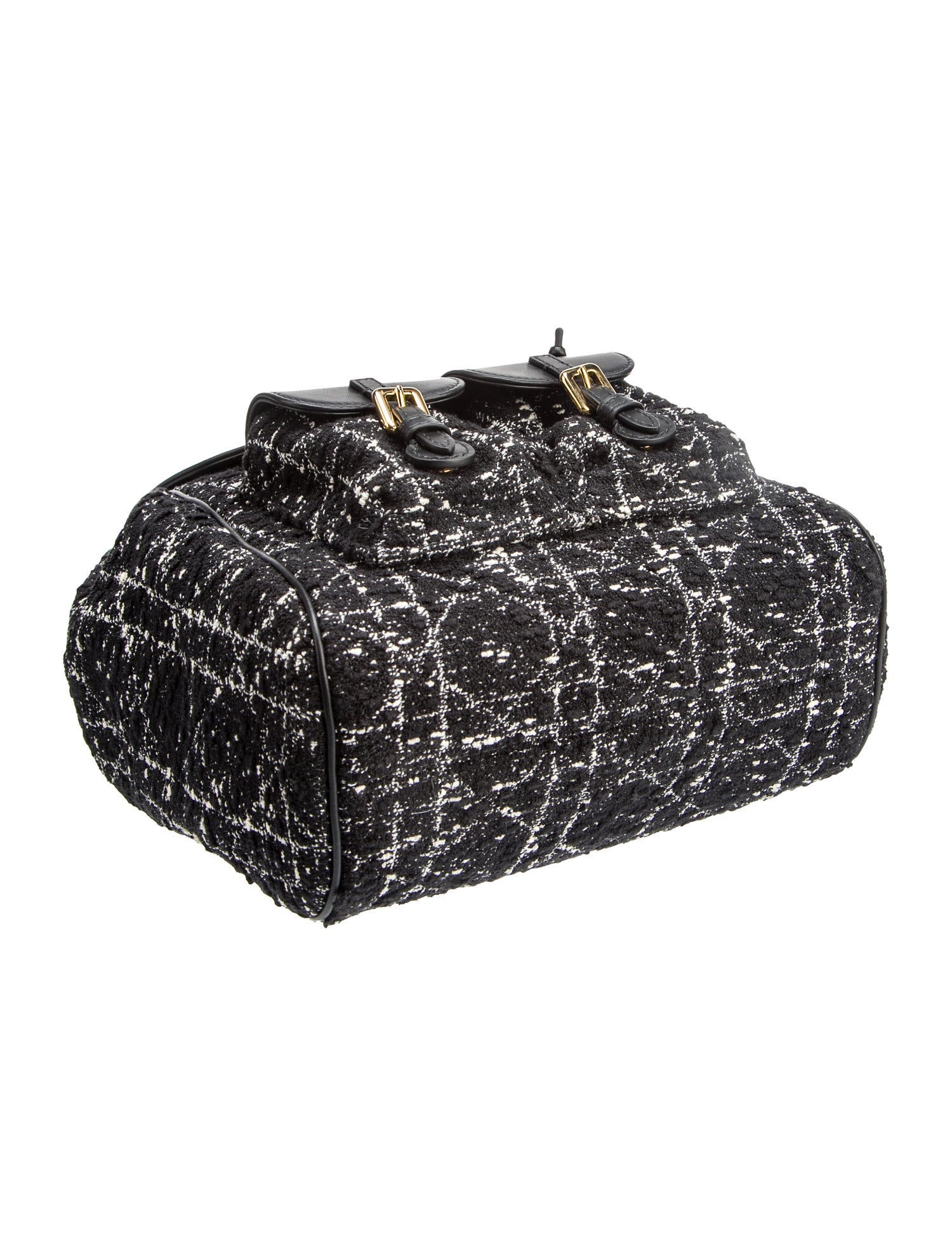 Christian Dior Cannage Caro Medium 2025 - Black Backpacks