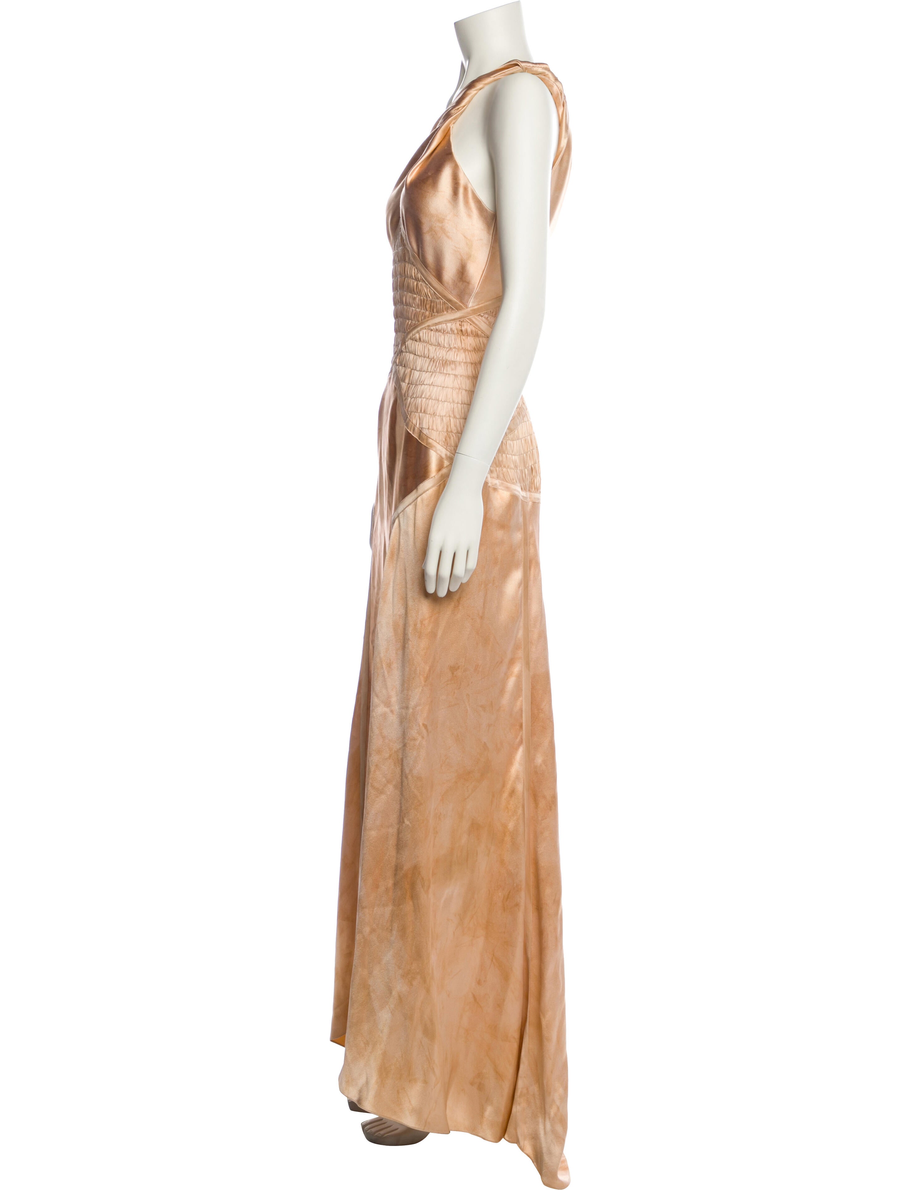 Christian Dior Vintage 2001 Haute Couture Long Dress - Gold Dresses, Clothing - CHR560927 | The RealReal Christian Dior Vintage 2001 Haute Couture Long Dress - Gold Dresses, Clothing - CHR560927 | The RealReal