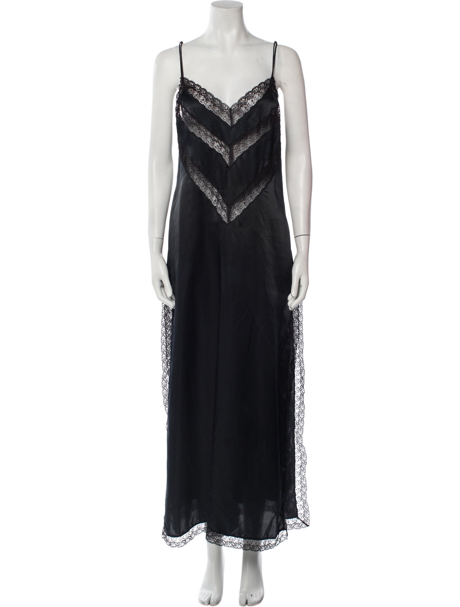 Christian Dior Vintage Lace Trim Embellishment Nightgown