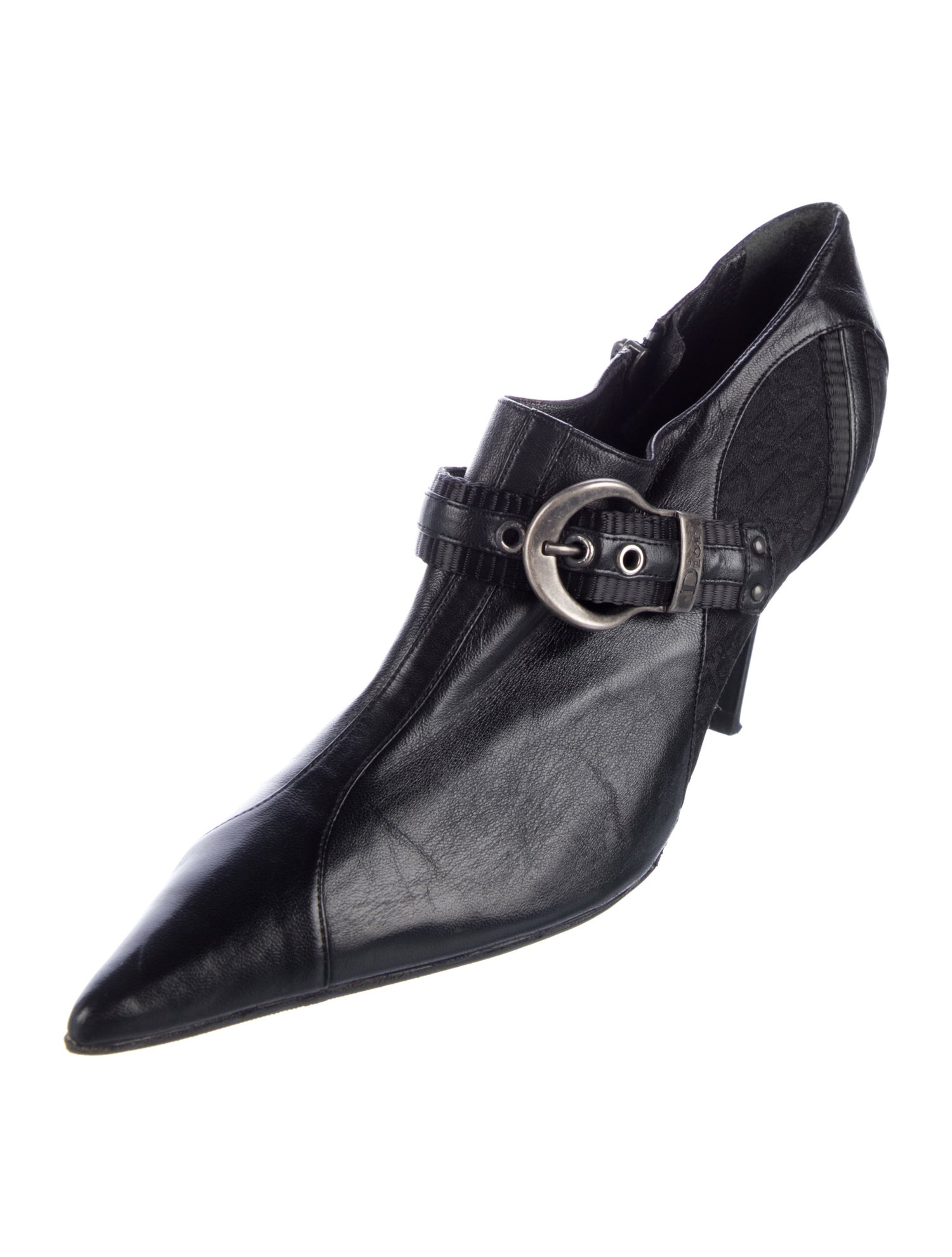 Christian Dior Diorissimo Pattern Leather Pumps