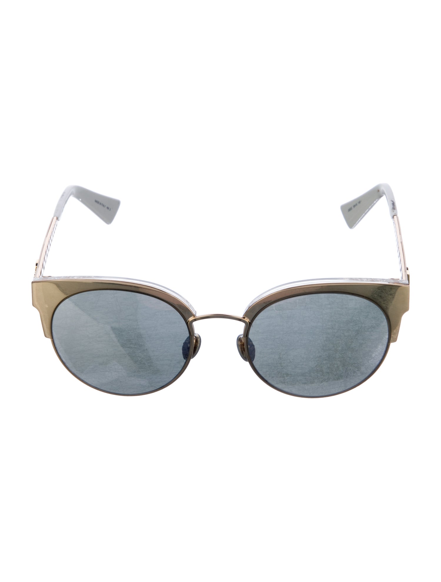 Christian Dior Round Mirrored Sunglasses