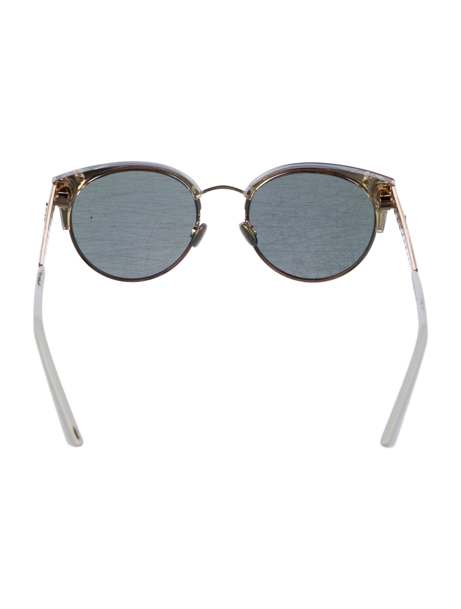 Christian Dior Round Mirrored Sunglasses