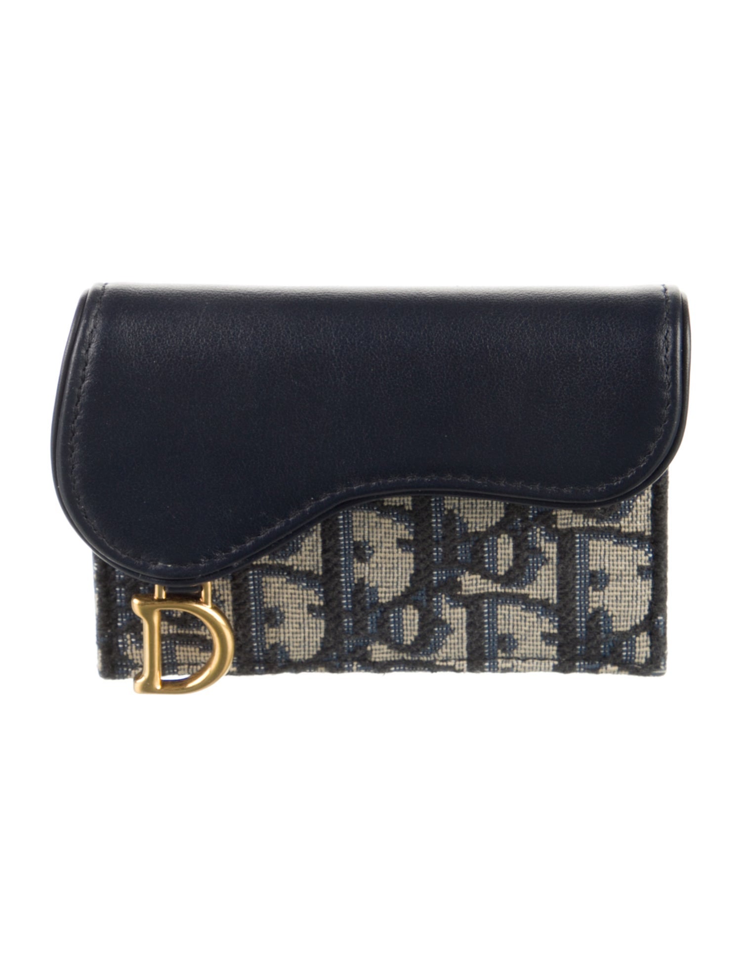 Christian Dior Romantique Diorissimo Pattern Compact Wallet