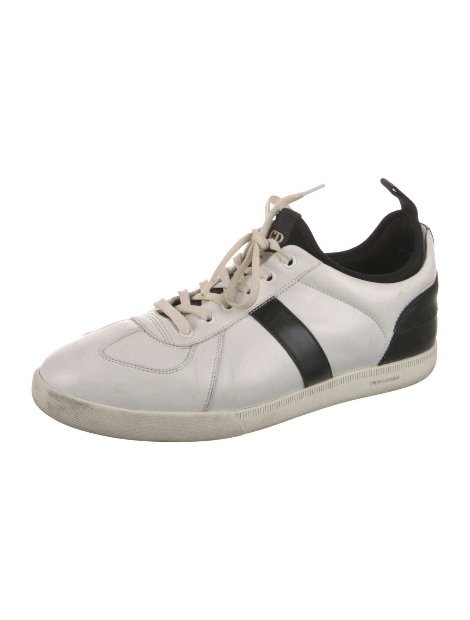 Dior Homme Leather Colorblock Pattern Sneakers