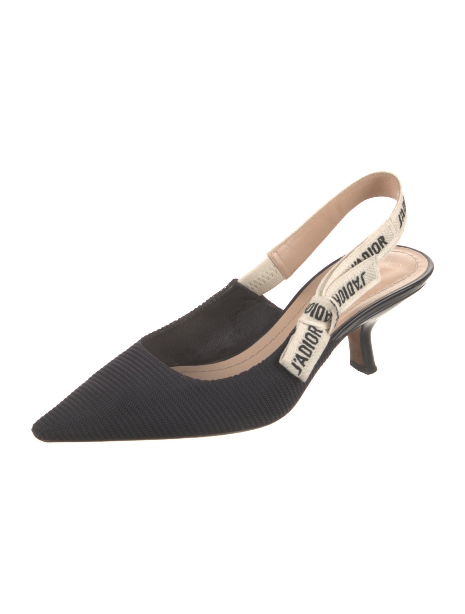 Christian Dior Colorblock Pattern Slingback Pumps