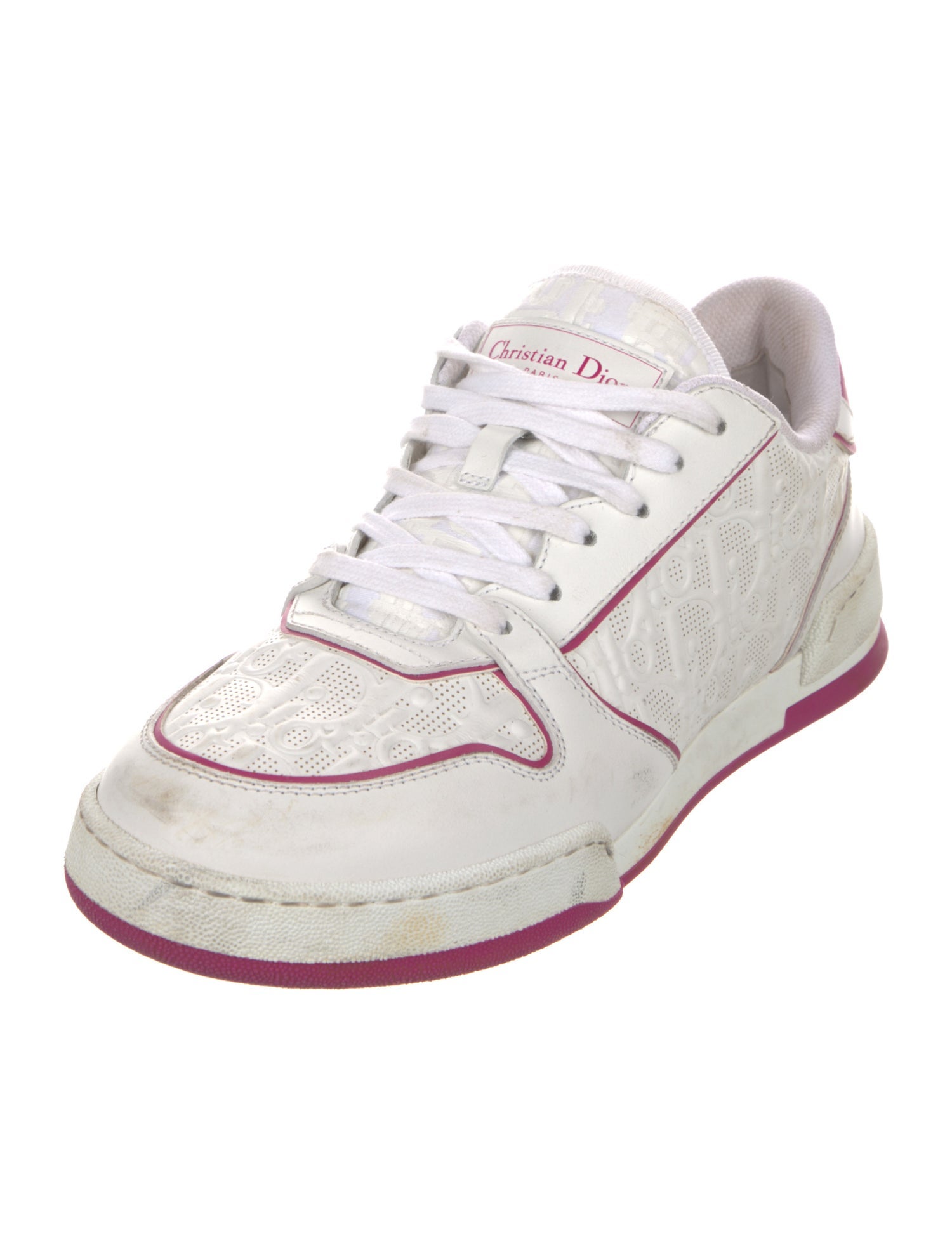 Christian Dior Oblique Jacquard Leather Sneakers