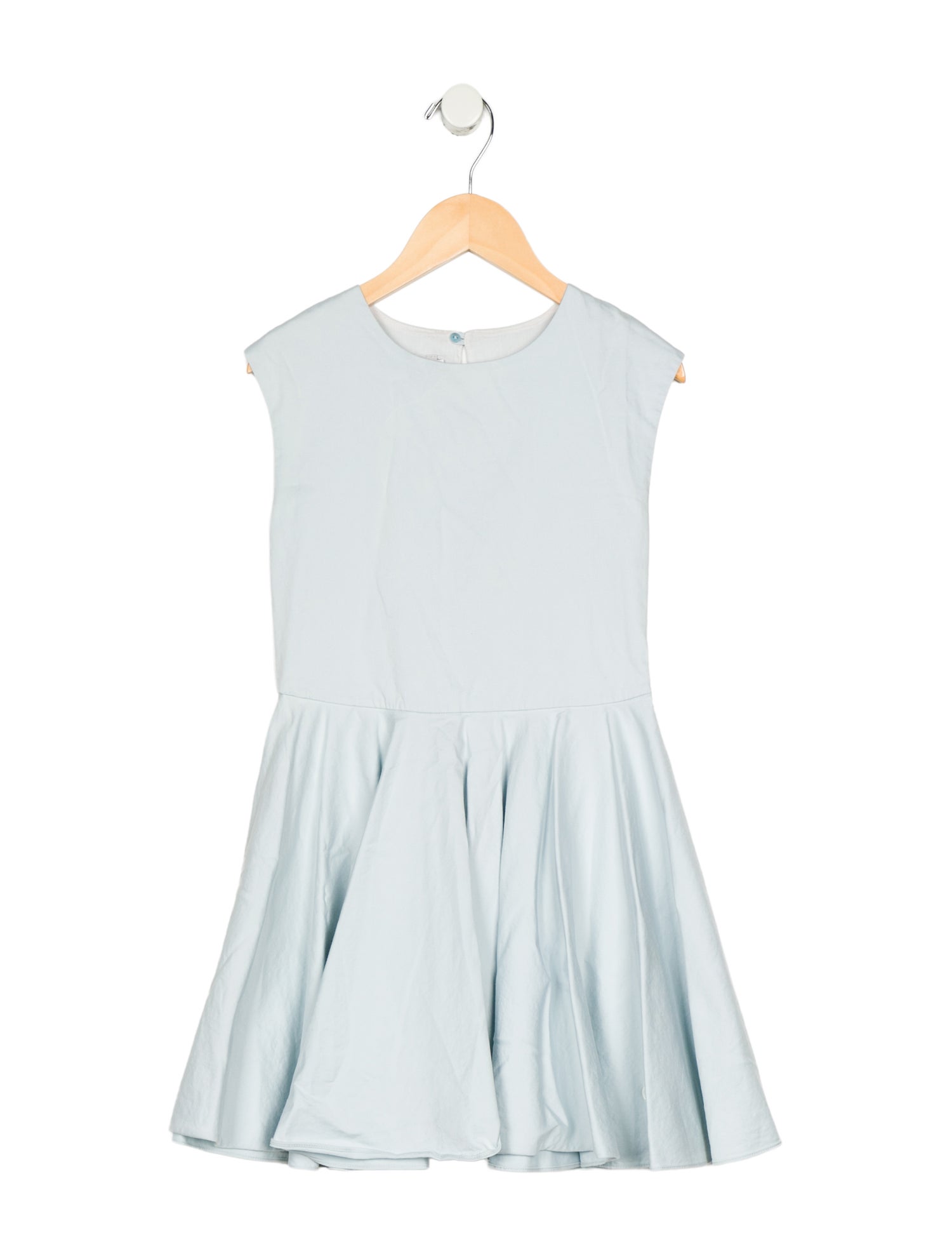 Christian Dior Girls' Solid Sleeveless Dress
