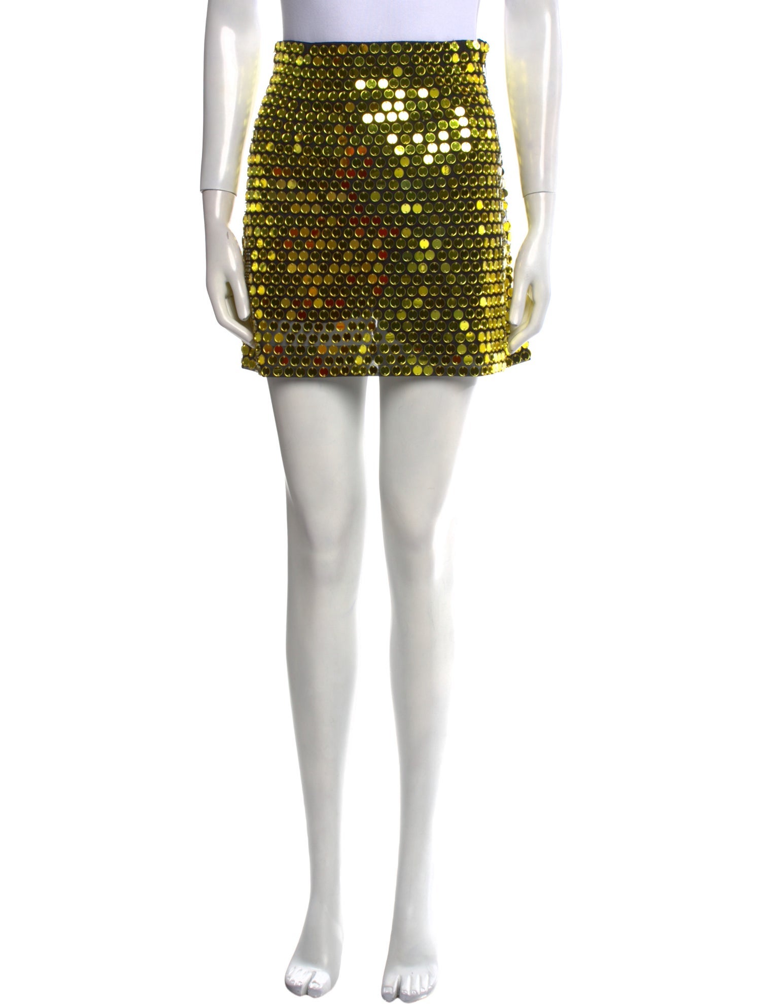 Christian Dior Sequin Embellishments Mini Skirt
