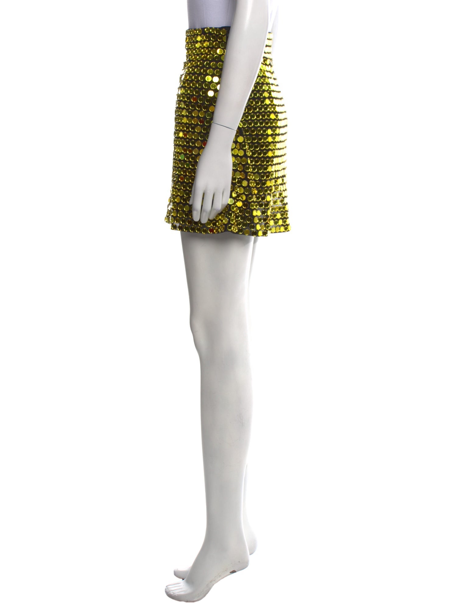 Christian Dior Sequin Embellishments Mini Skirt