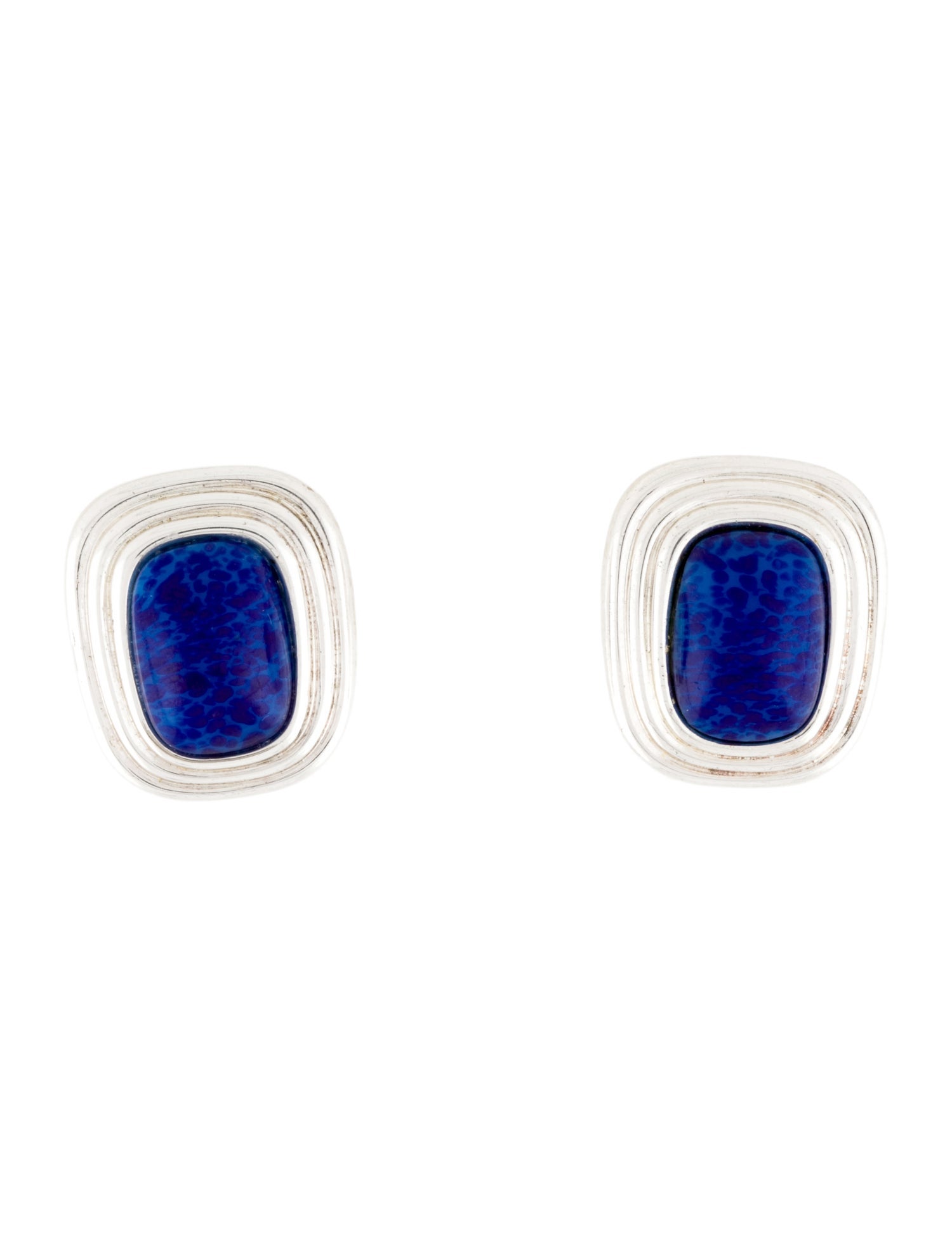 Christian Dior Vintage Resin Stud Clip-On Earrings
