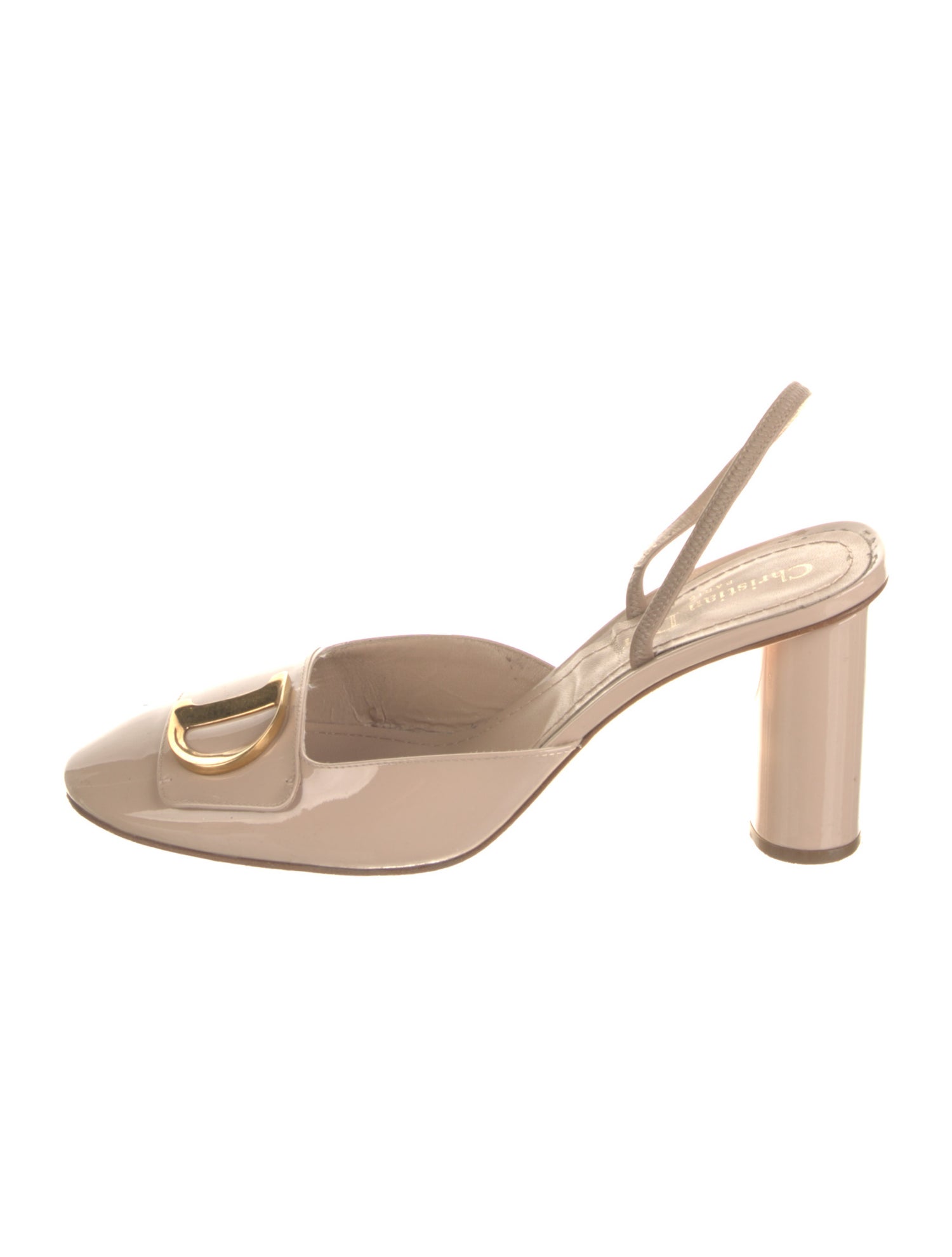 Christian Dior Patent Leather Slingback Pumps