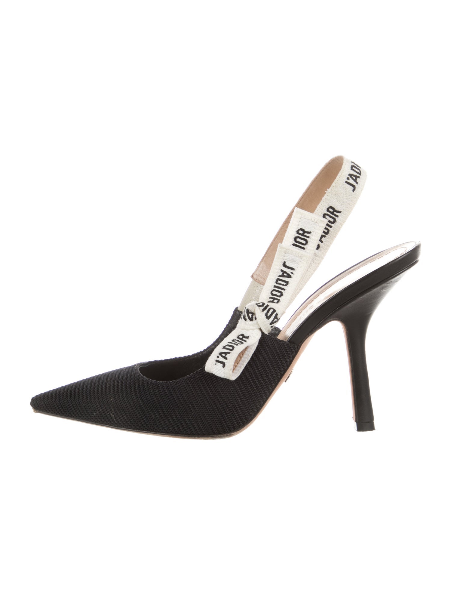 Christian Dior Mesh Printed Slingback Pumps