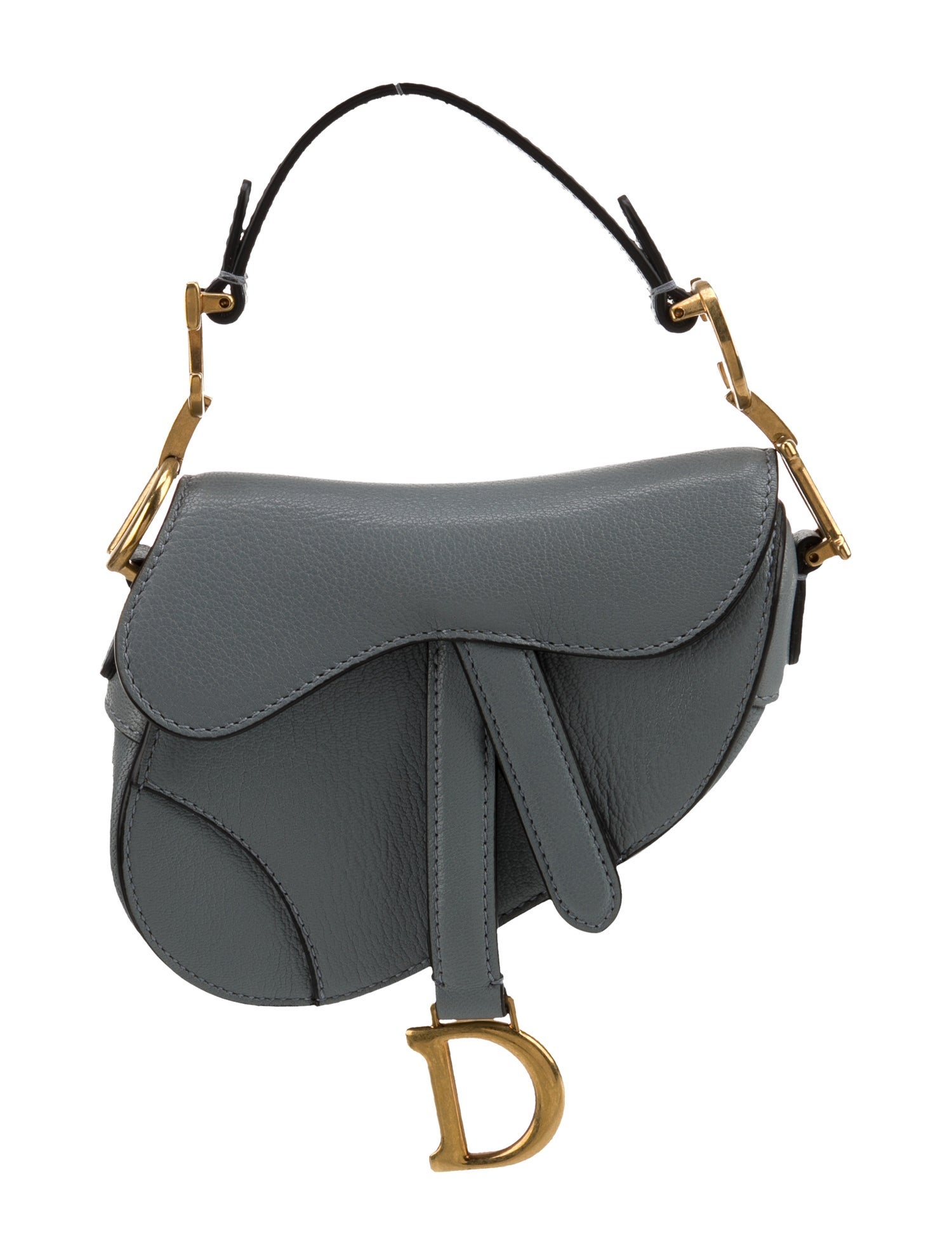 Christian Dior Leather Saddle Mini