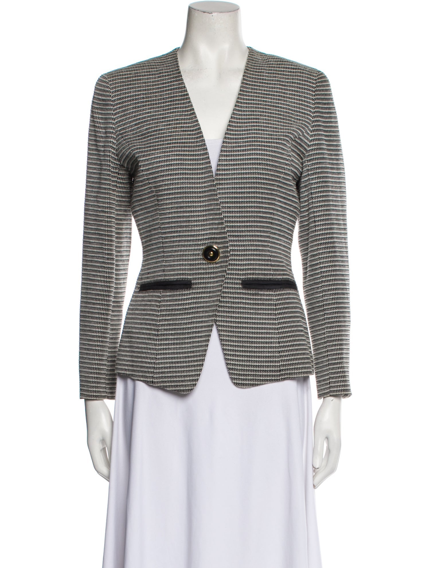 Christian Dior Plaid Print Blazer