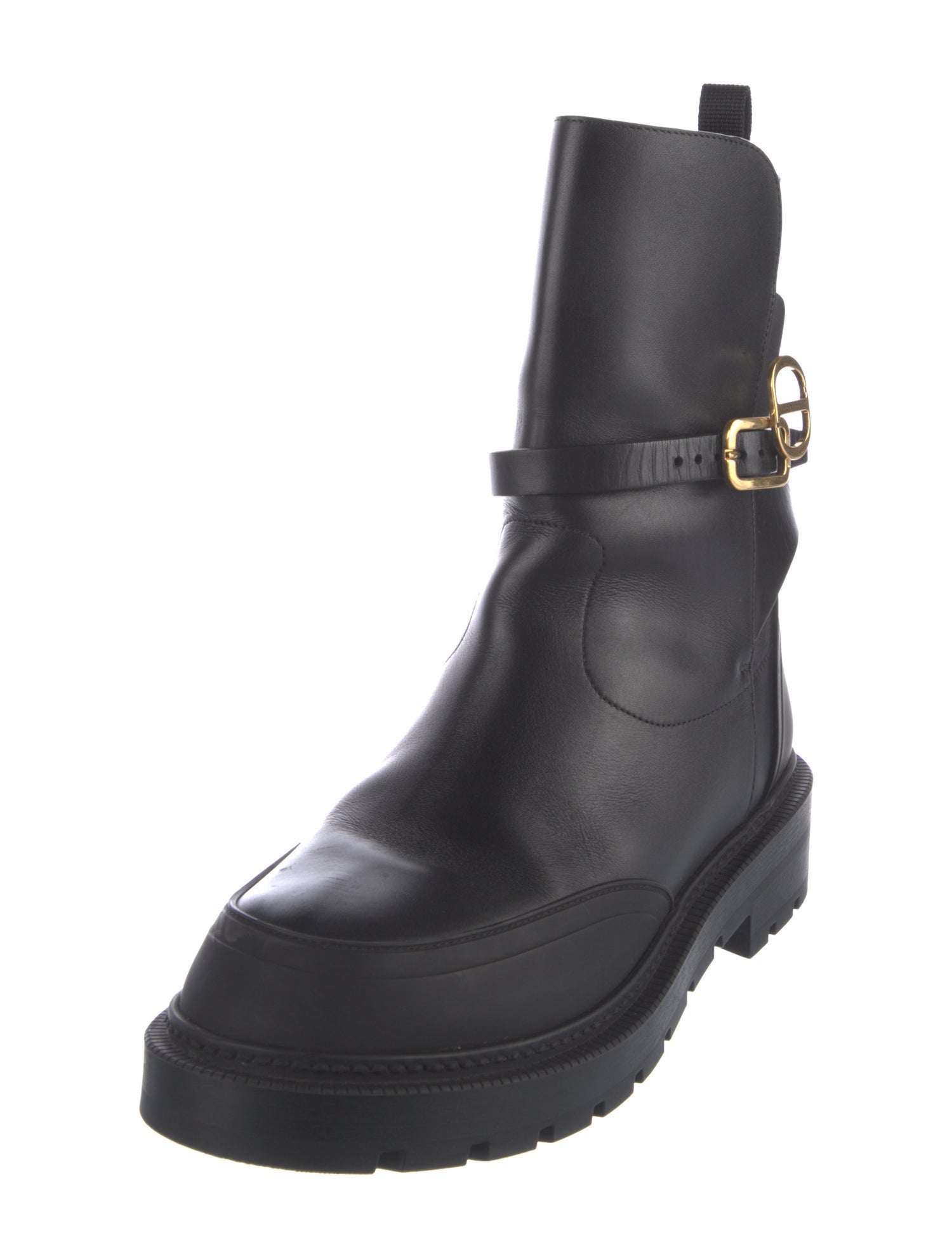 Christian Dior Leather Moto Boots