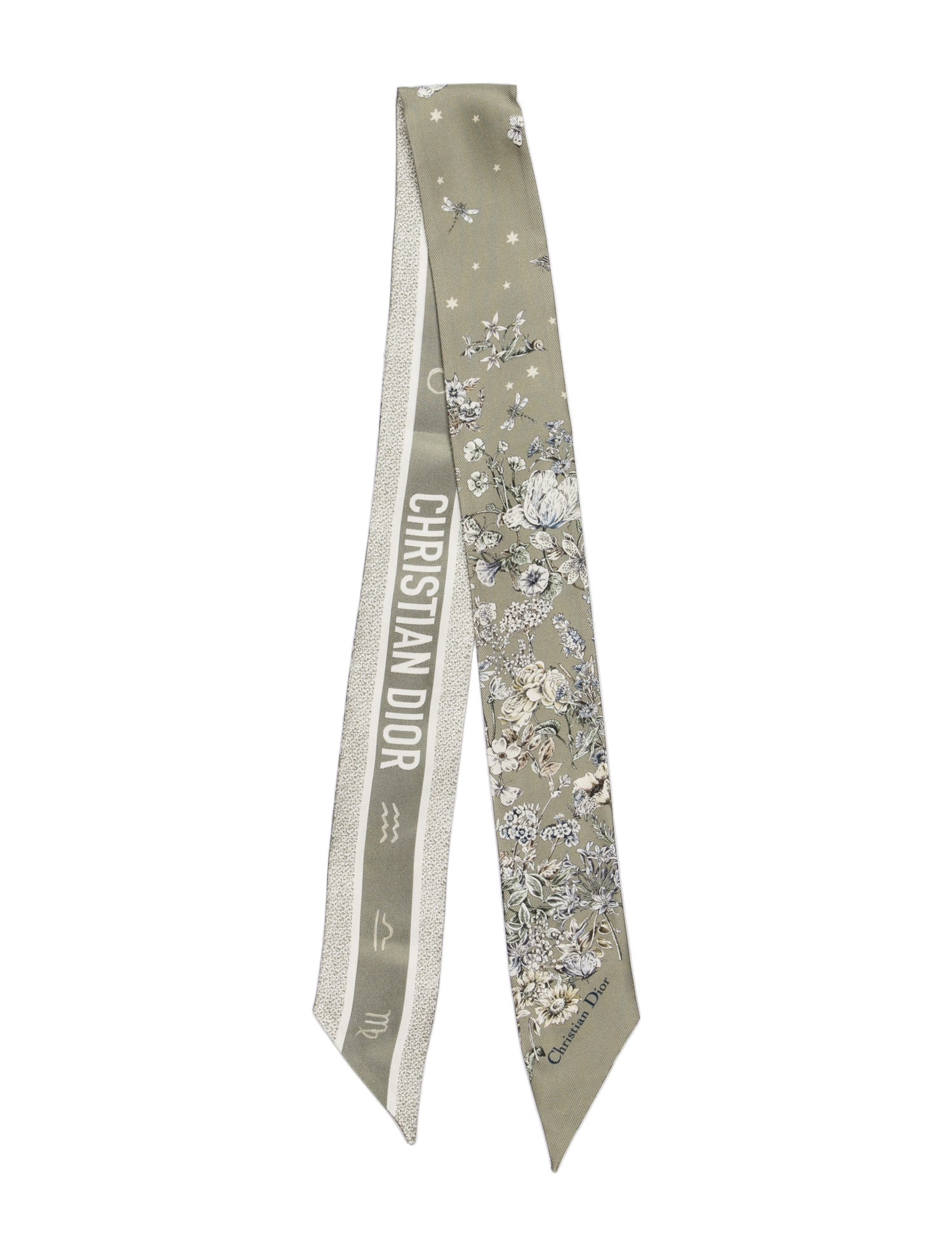 Christian Dior Silk Printed Bandeau