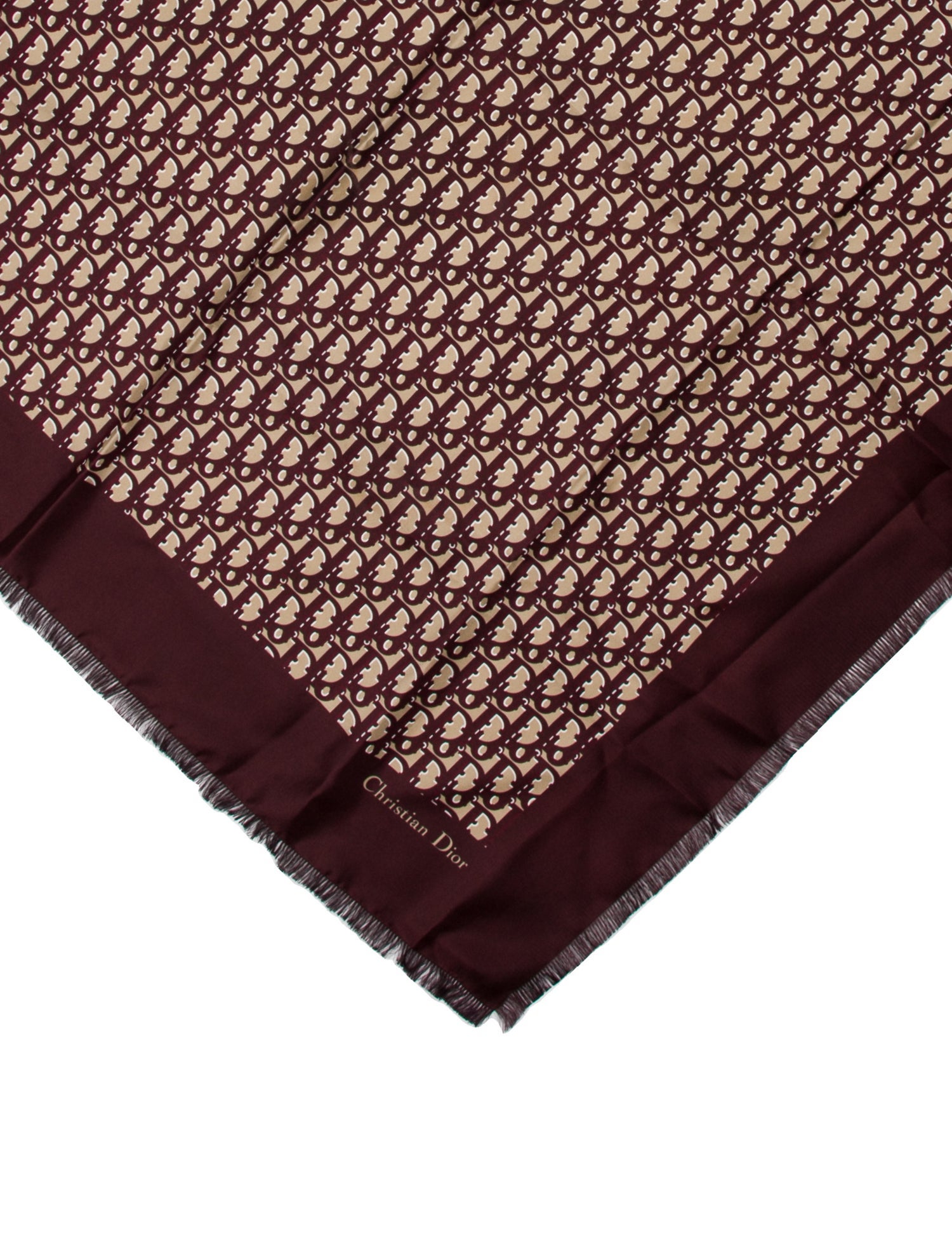 Christian Dior Silk Oblique Jacquard Scarf