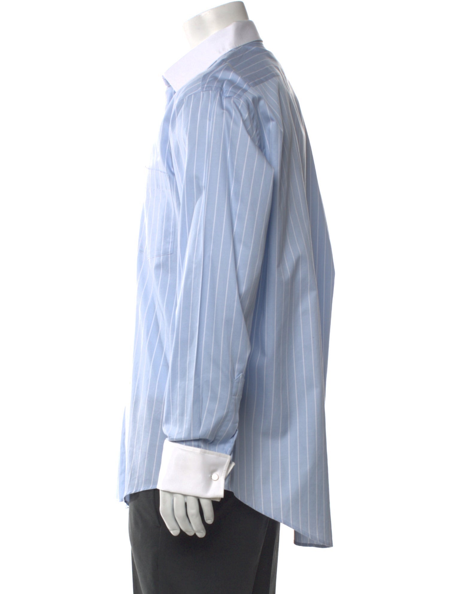 Christian Dior Striped Long Sleeve Dress Shirt