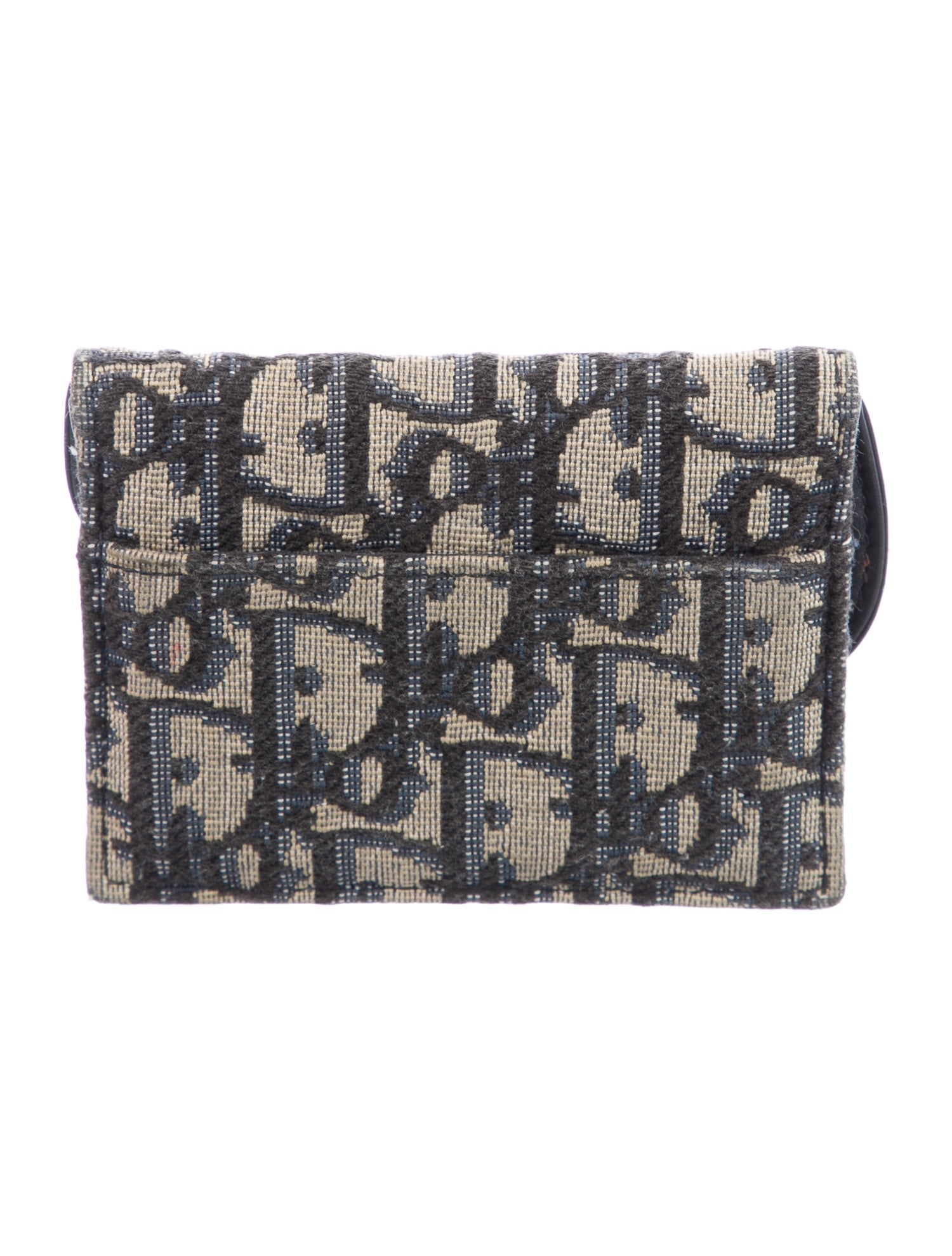 Christian Dior 2022 Oblique Saddle Compact Compact Wallet