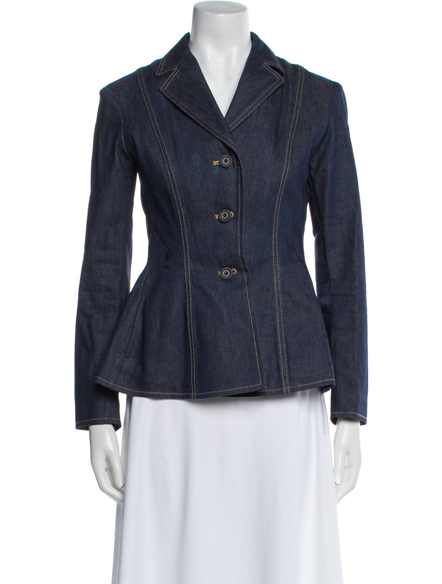 Christian Dior Striped Denim Jacket