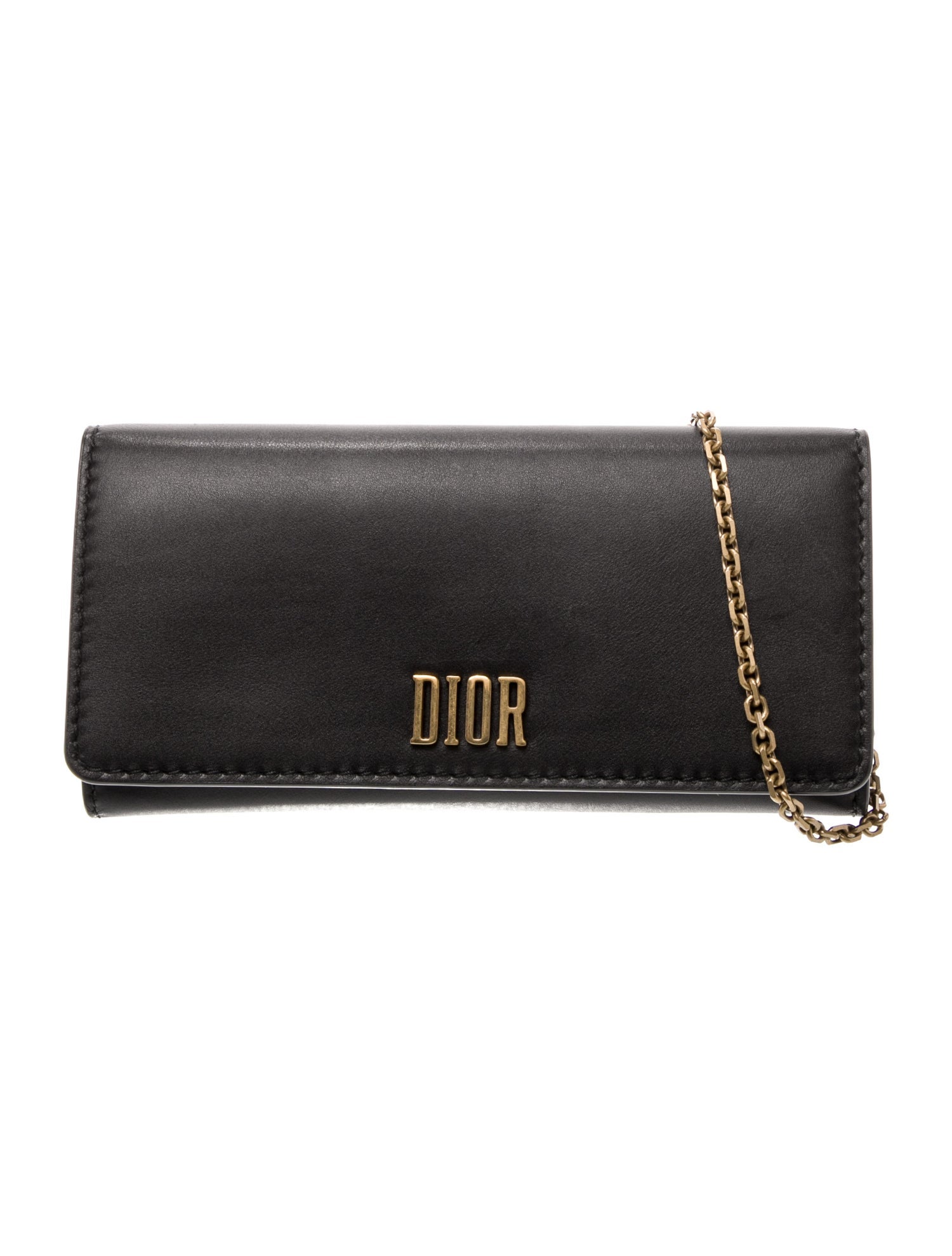 Christian Dior Leather Wallet on Chain