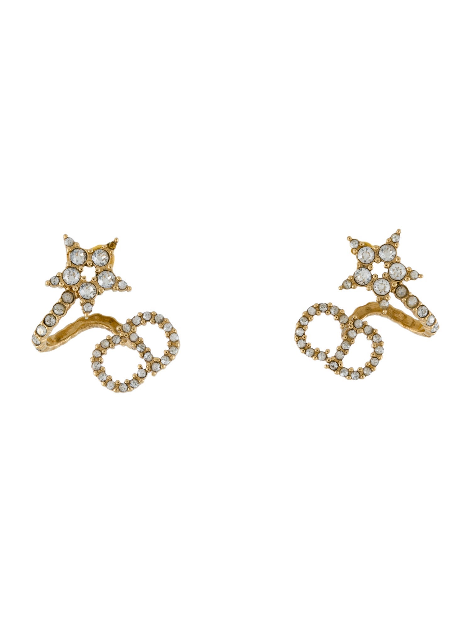 Christian Dior Crystal Clair D lune Earrings